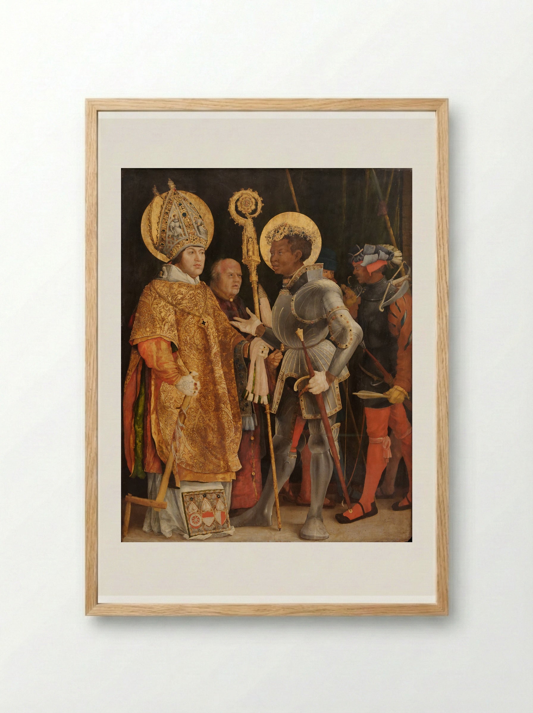 Saints Erasmus and Mauritius - Matthias Grünewald - Framed Print Wood