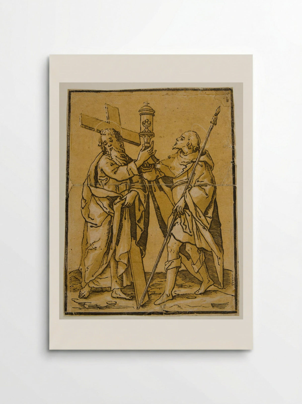 Saints Longinus and Andrew - Andrea Andreani - Poster