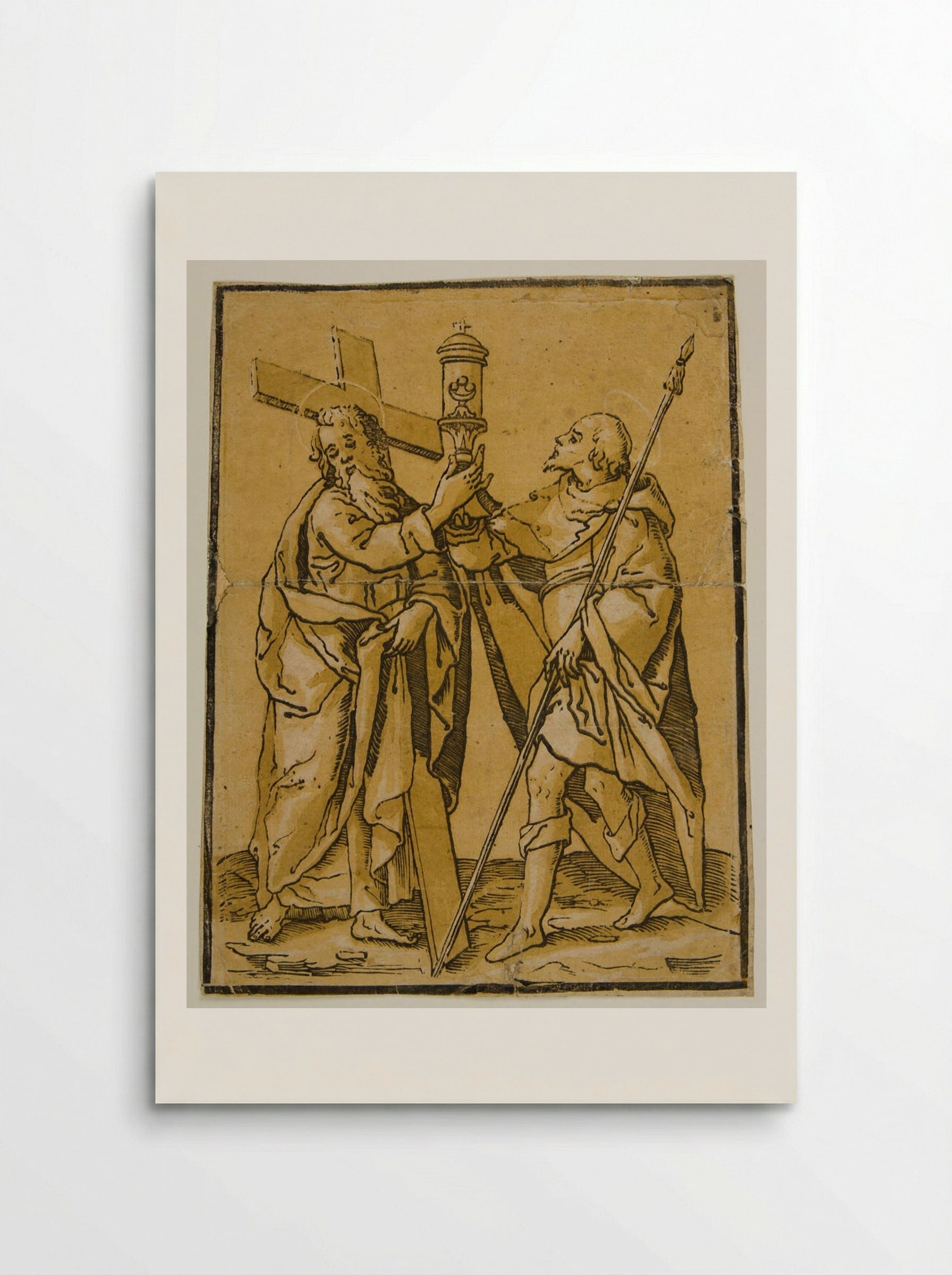 Saints Longinus and Andrew - Andrea Andreani - Poster