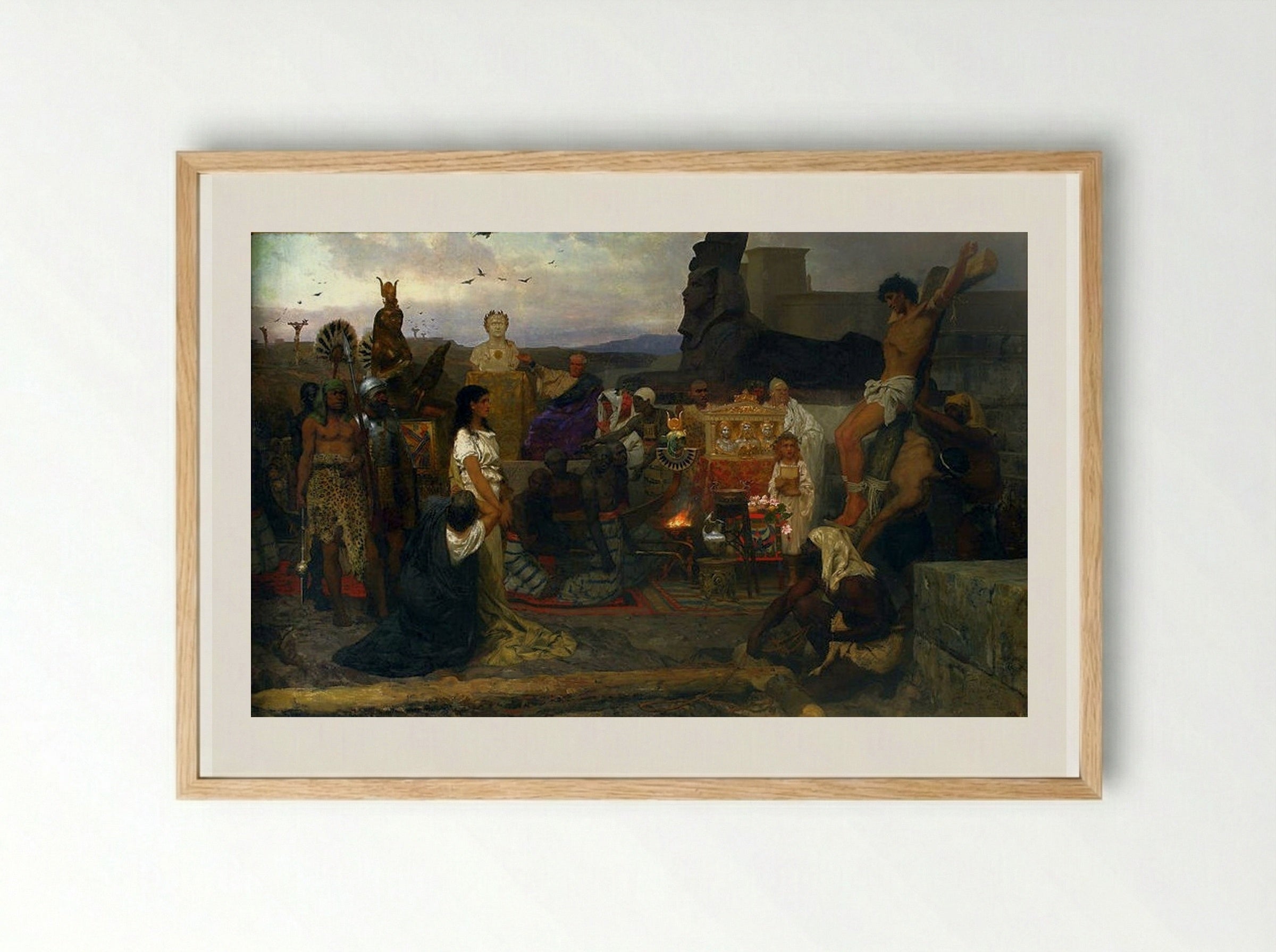 Saints Timothy and Maura - Henryk Siemiradzki - Framed Print Wood