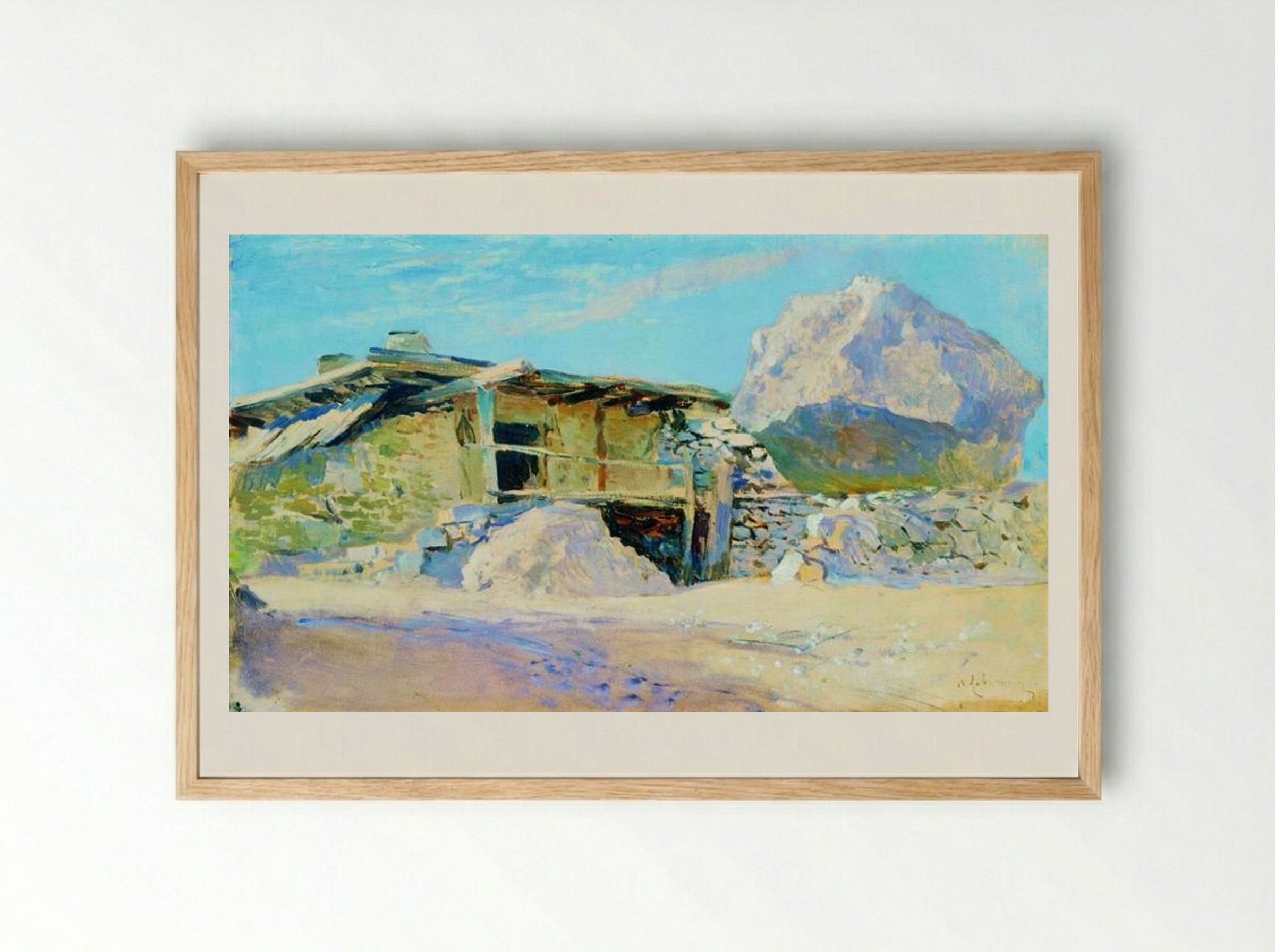 Saklia in Alupka - Isaac Levitan - Framed Print Wood
