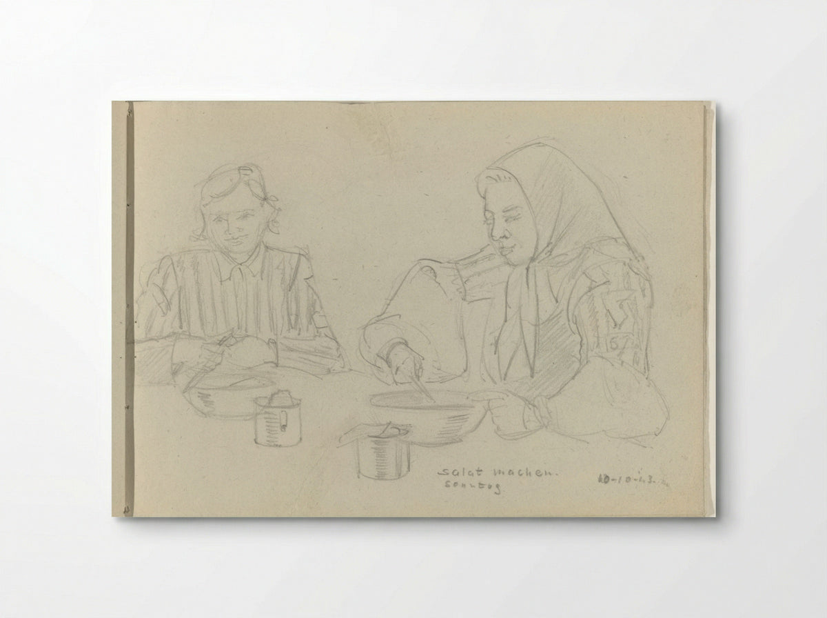 Salade maken (Making Salad) - To Frank-Stoltz - Poster