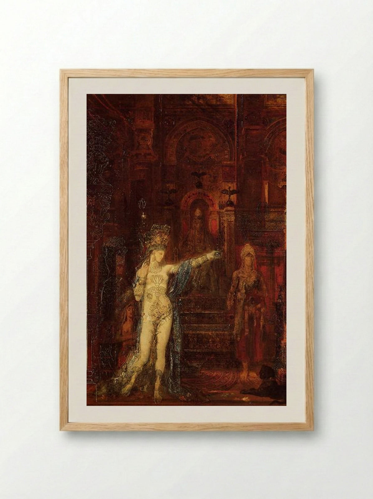Salome Dancing before Herod - Gustave Moreau - Framed Print Wood