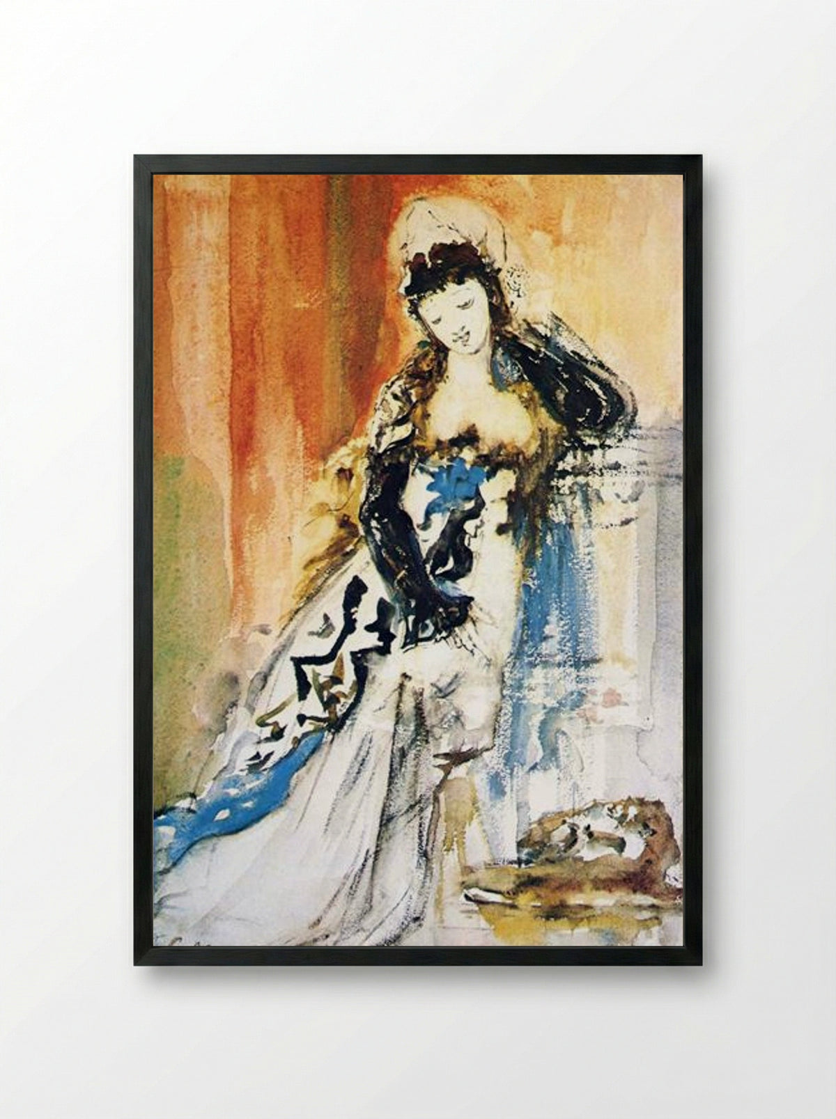 Salome - Gustave Moreau - Framed Print Black