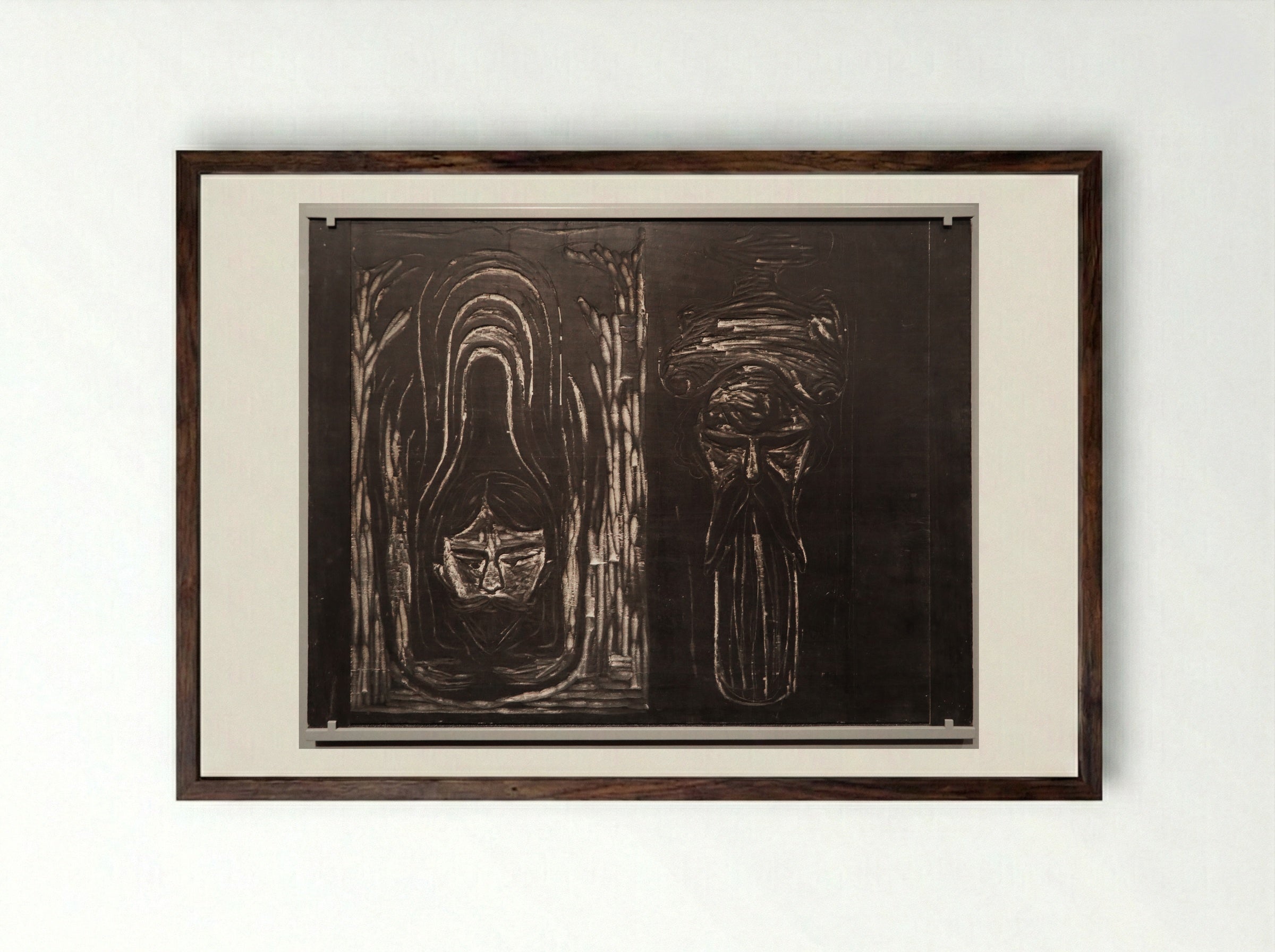 Salome - Edvard Munch - Framed Print Dark Wood