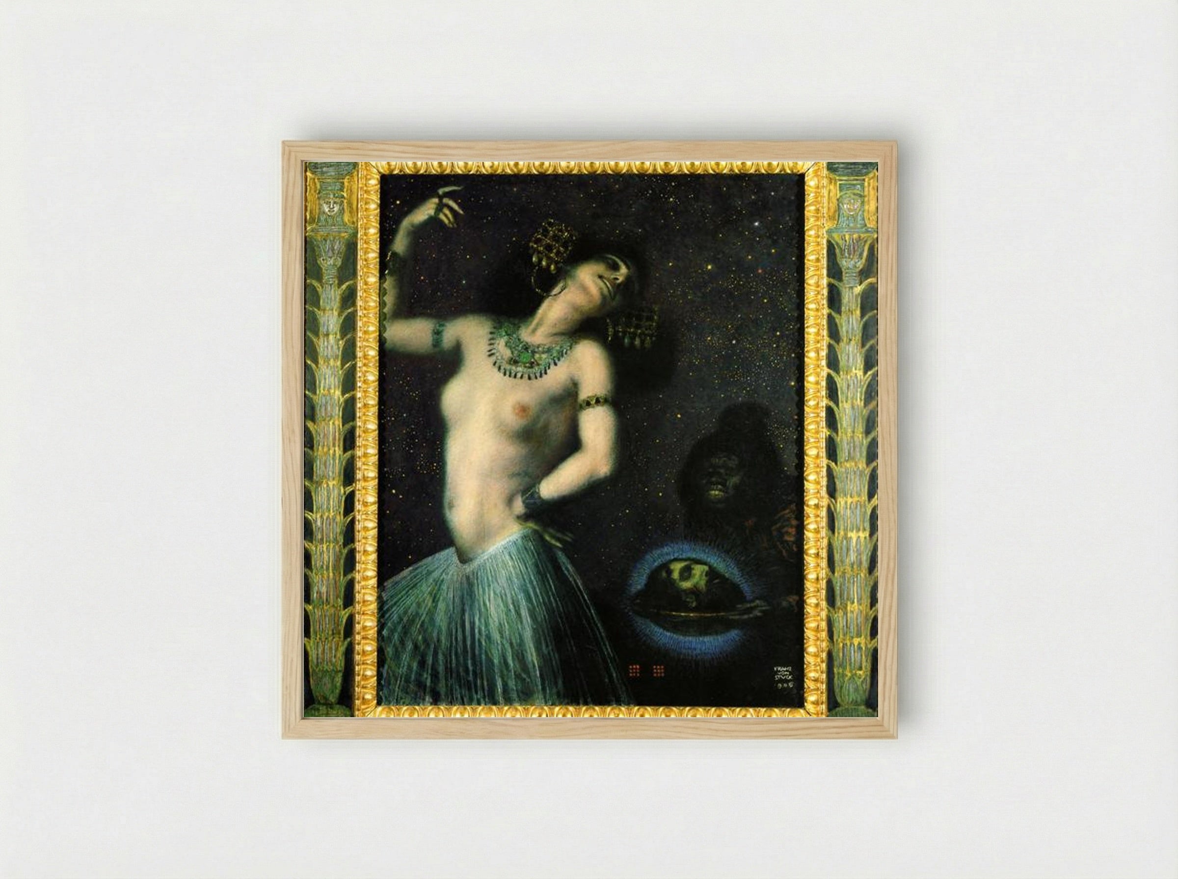 Salome - Franz von Stuck - Framed Print Wood