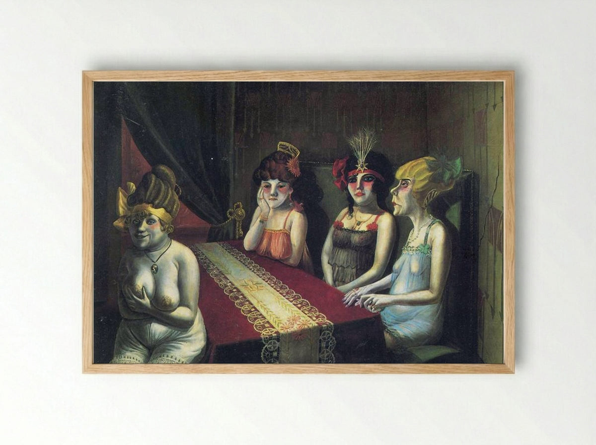 Salon I - Otto Dix - Framed Print Wood