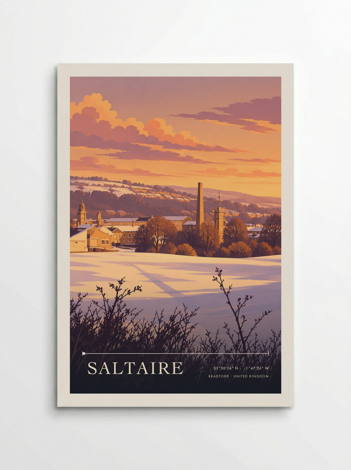 Saltaire, Bradford | Travel Poster - Poster