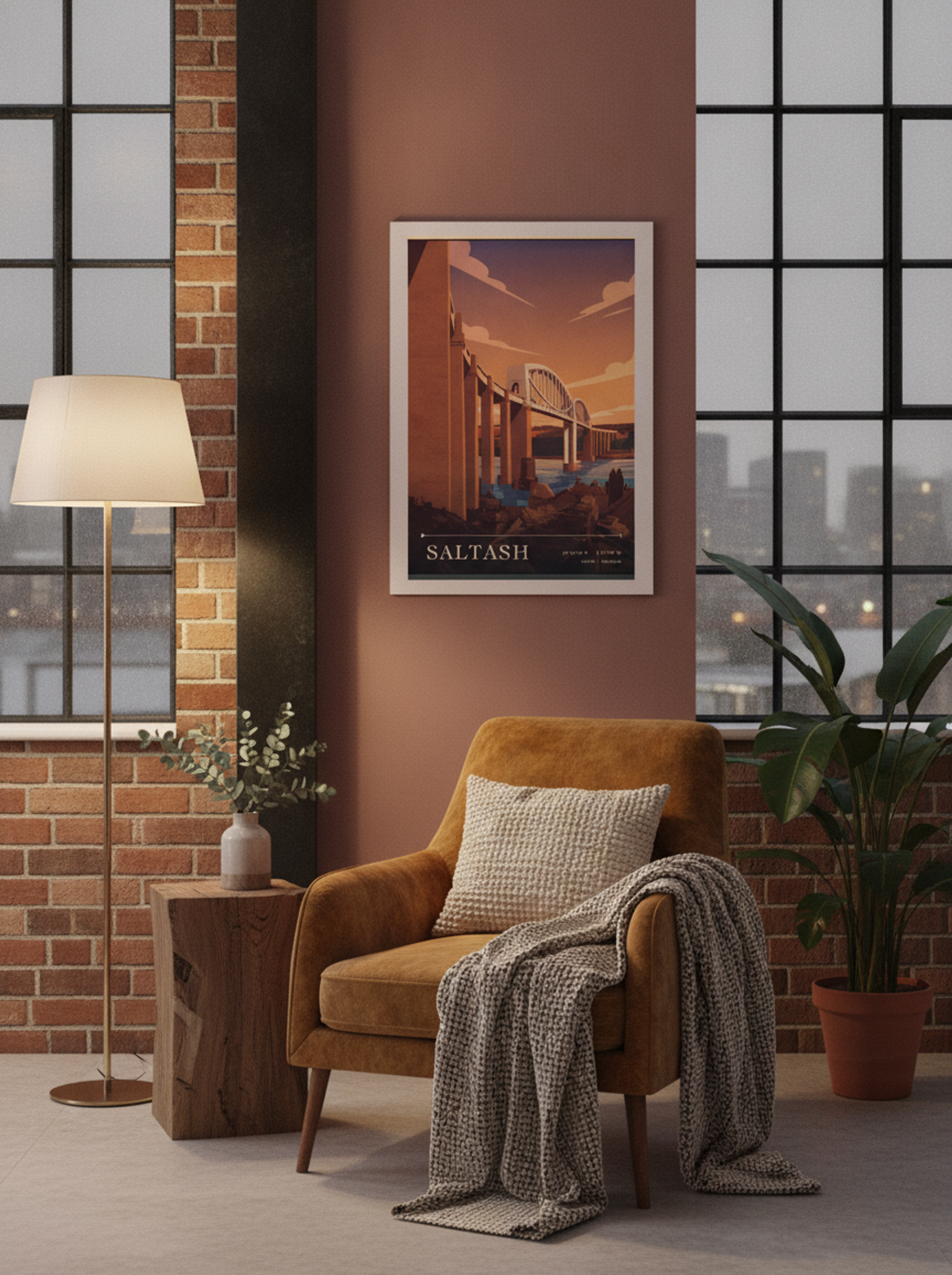 Saltash Devon England Travel Poster - Lifestyle