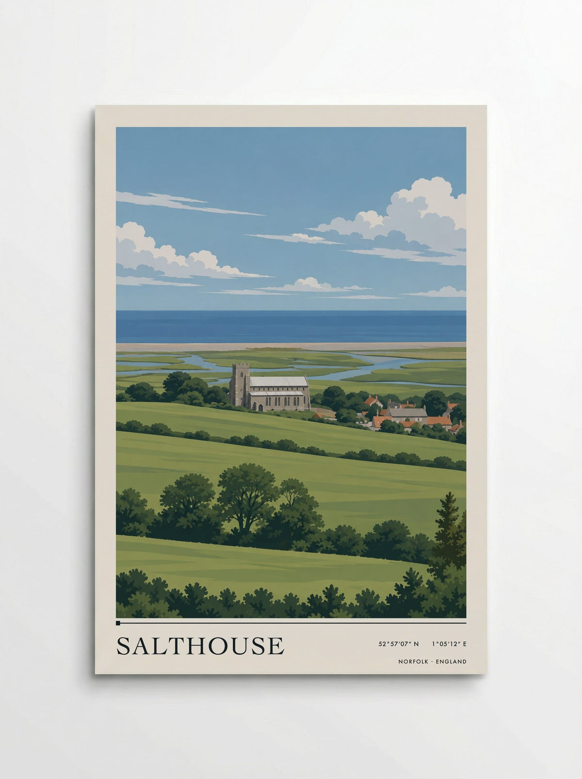 Salthouse, Norfolk | Travel Poster - Poster
