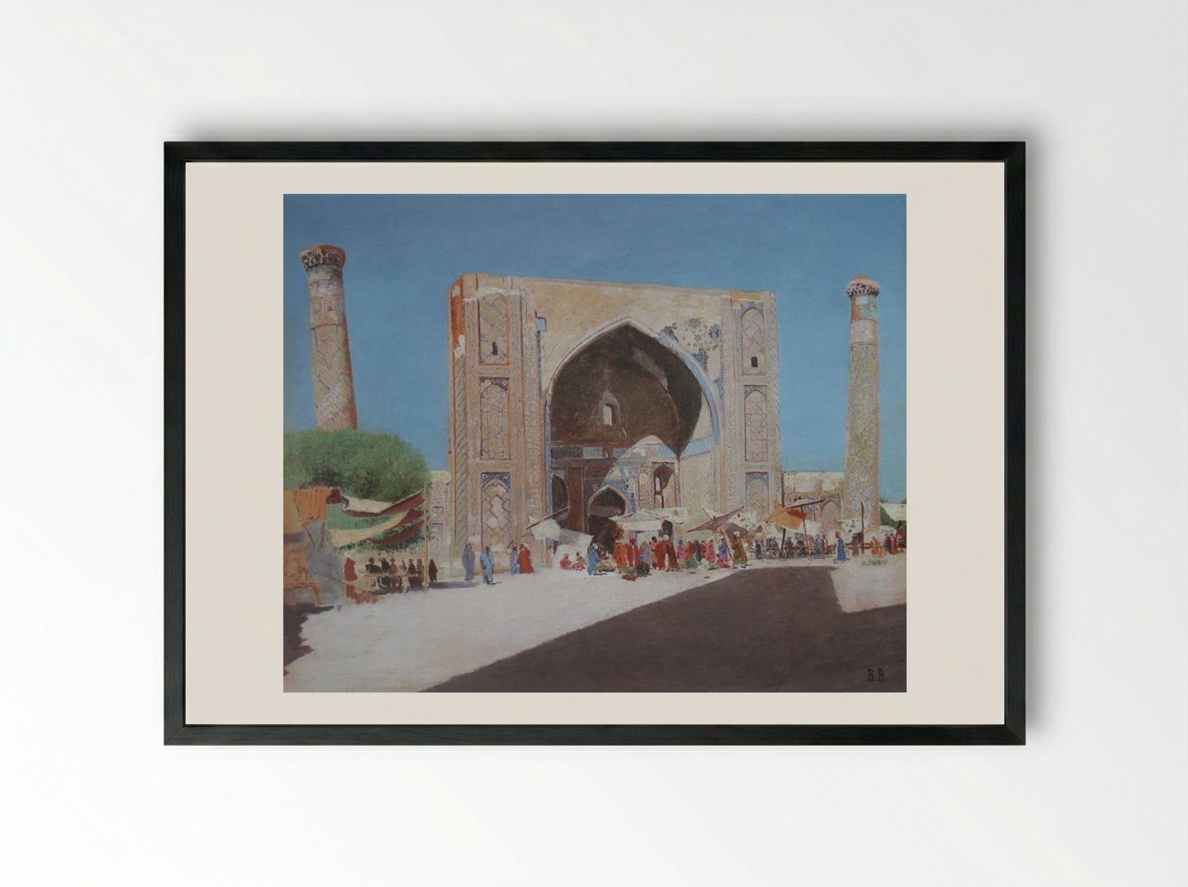 Samarkand - Vasily Vereshchagin - Framed Print Black