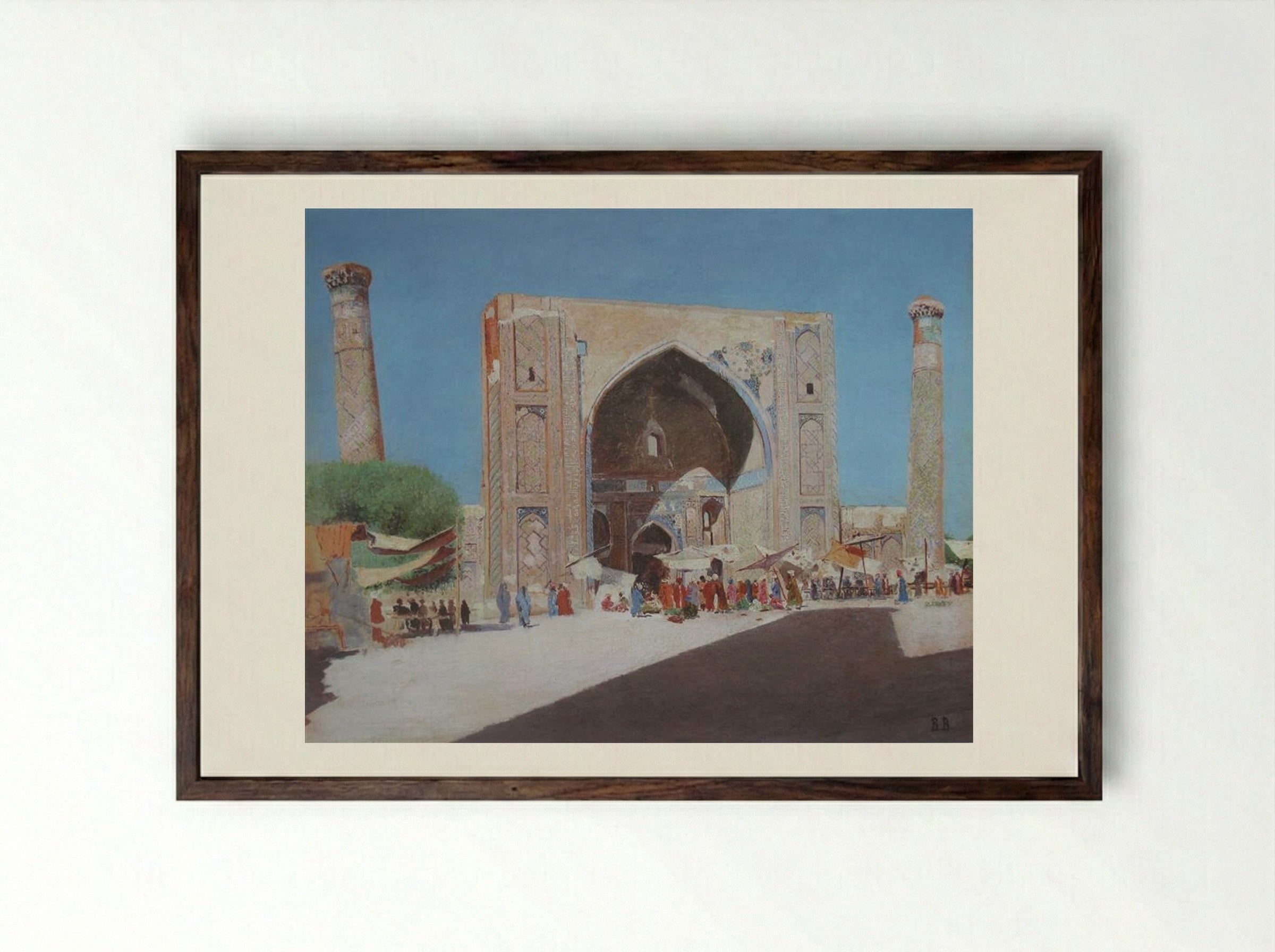 Samarkand - Vasily Vereshchagin - Framed Print Dark Wood