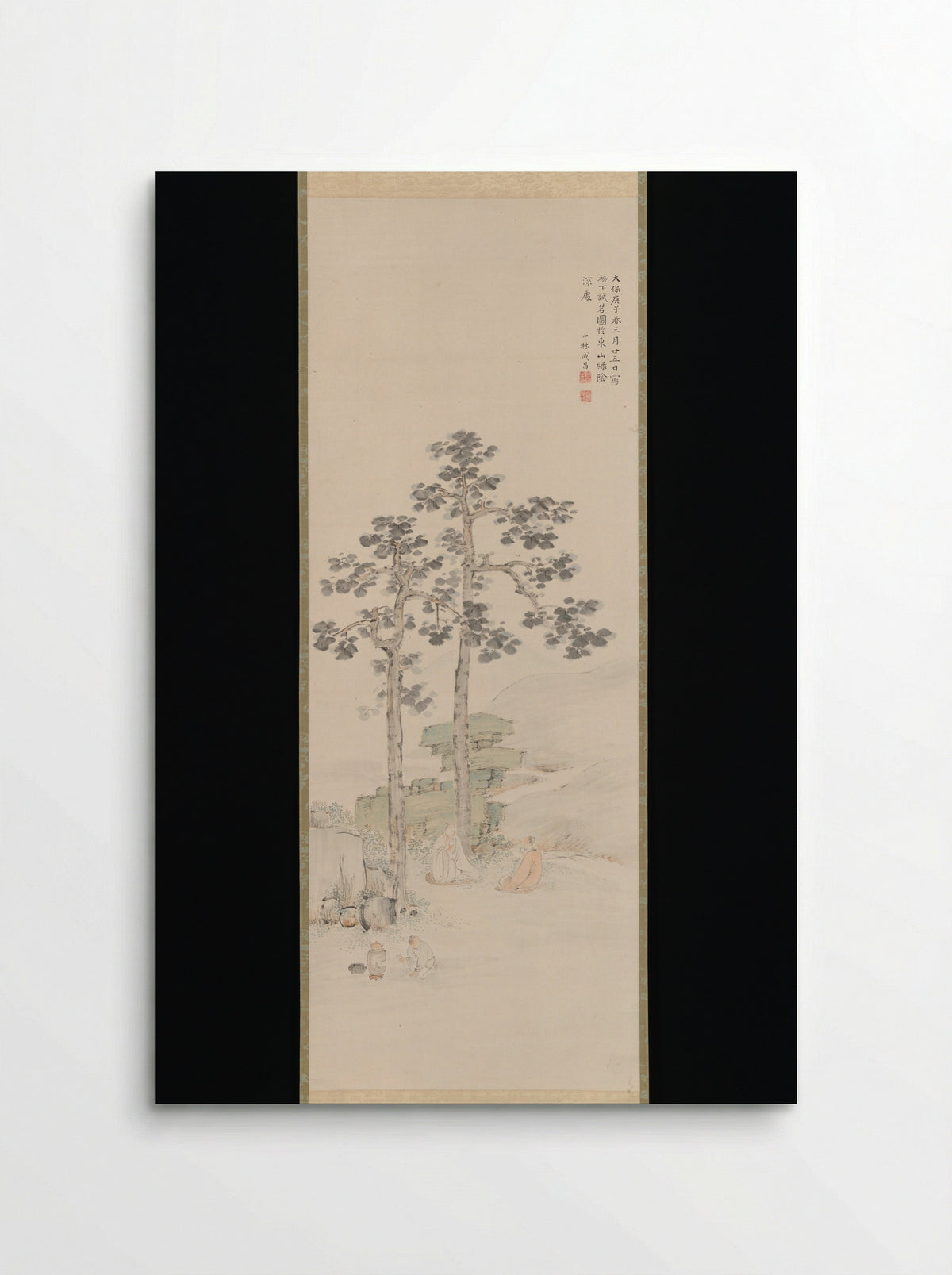 Sampling Tea beneath the Wu Trees - Nakabayashi Chikutō - Poster