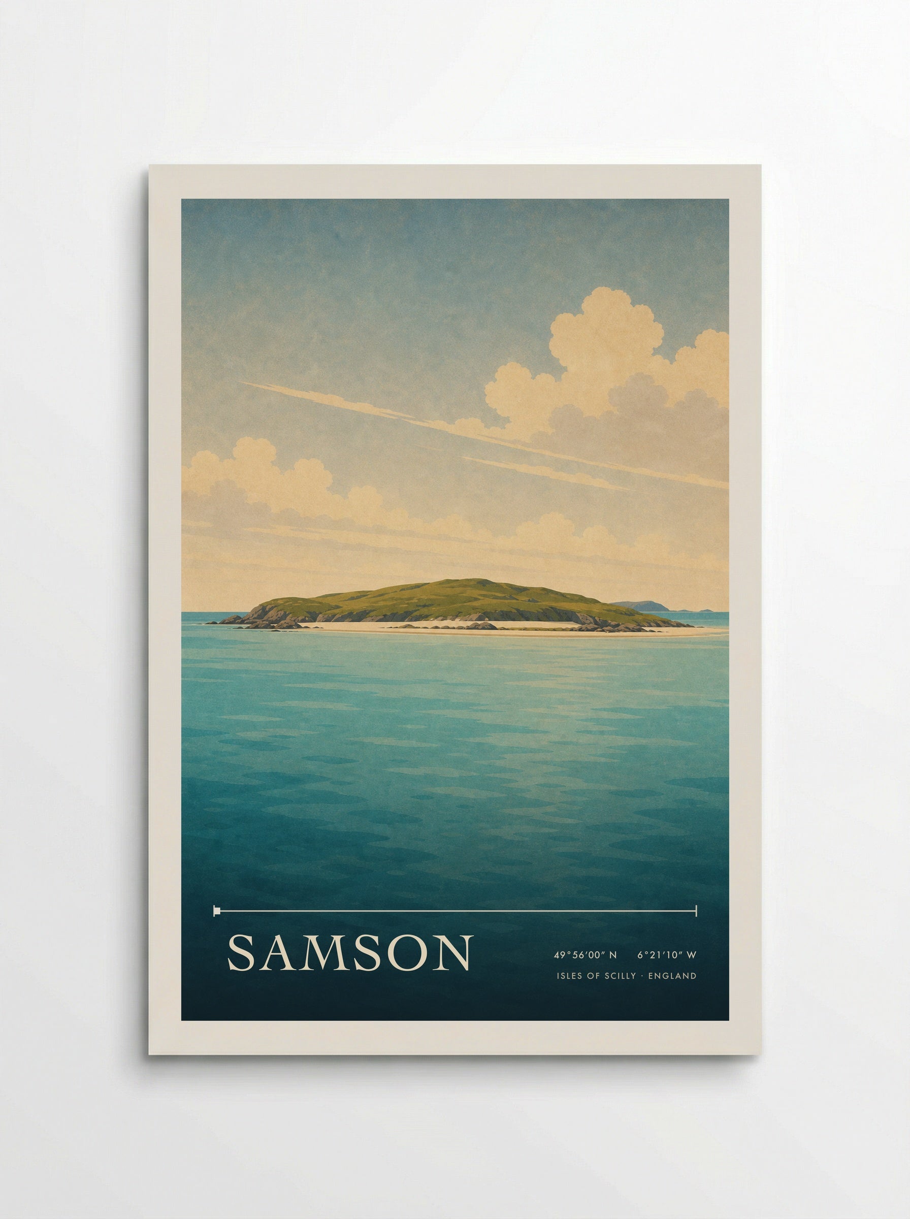 Samson Isles of Scilly England Travel Poster - Poster