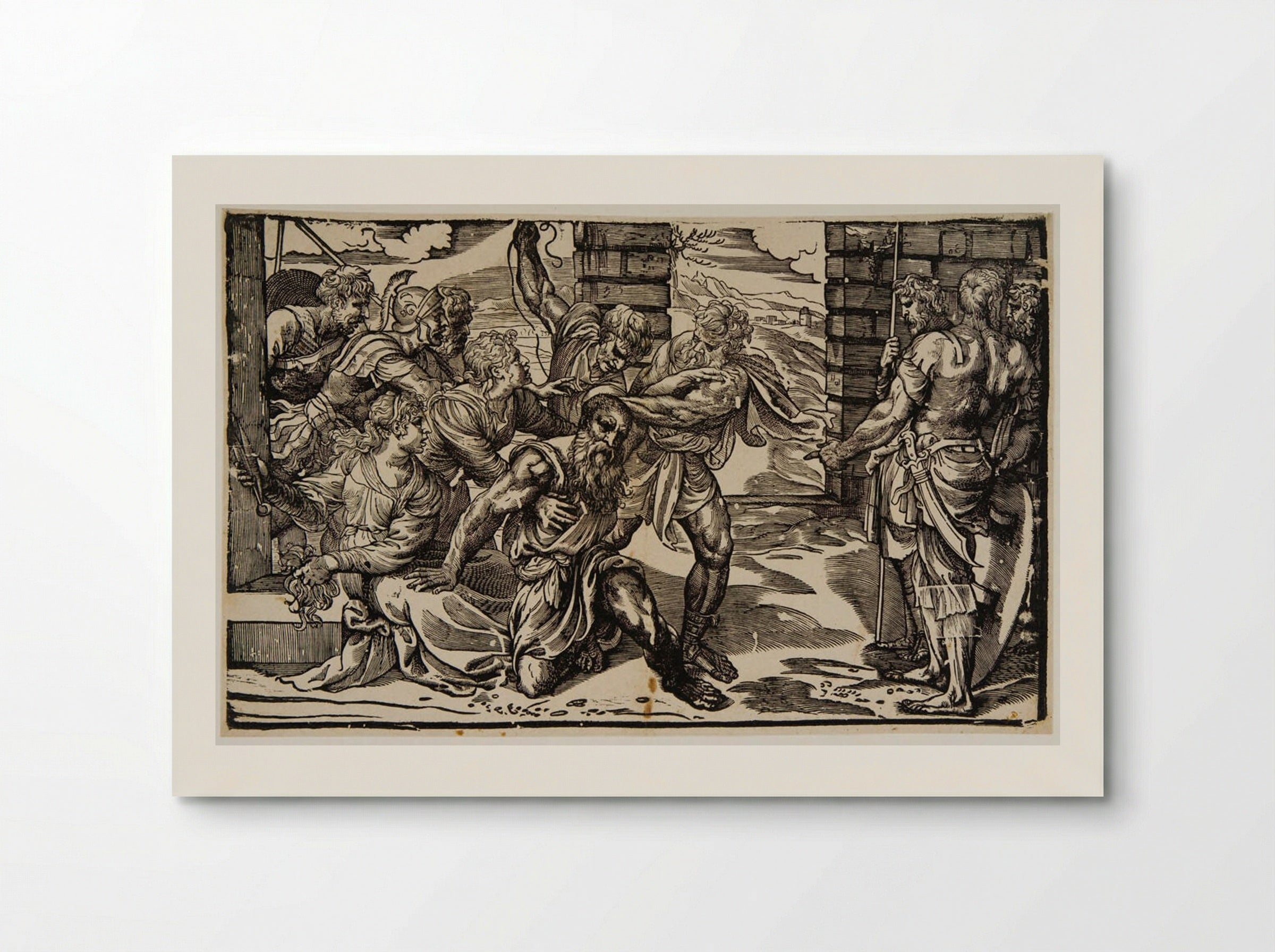Samson Taken By the Philistines - Nicolò Boldrini - Poster