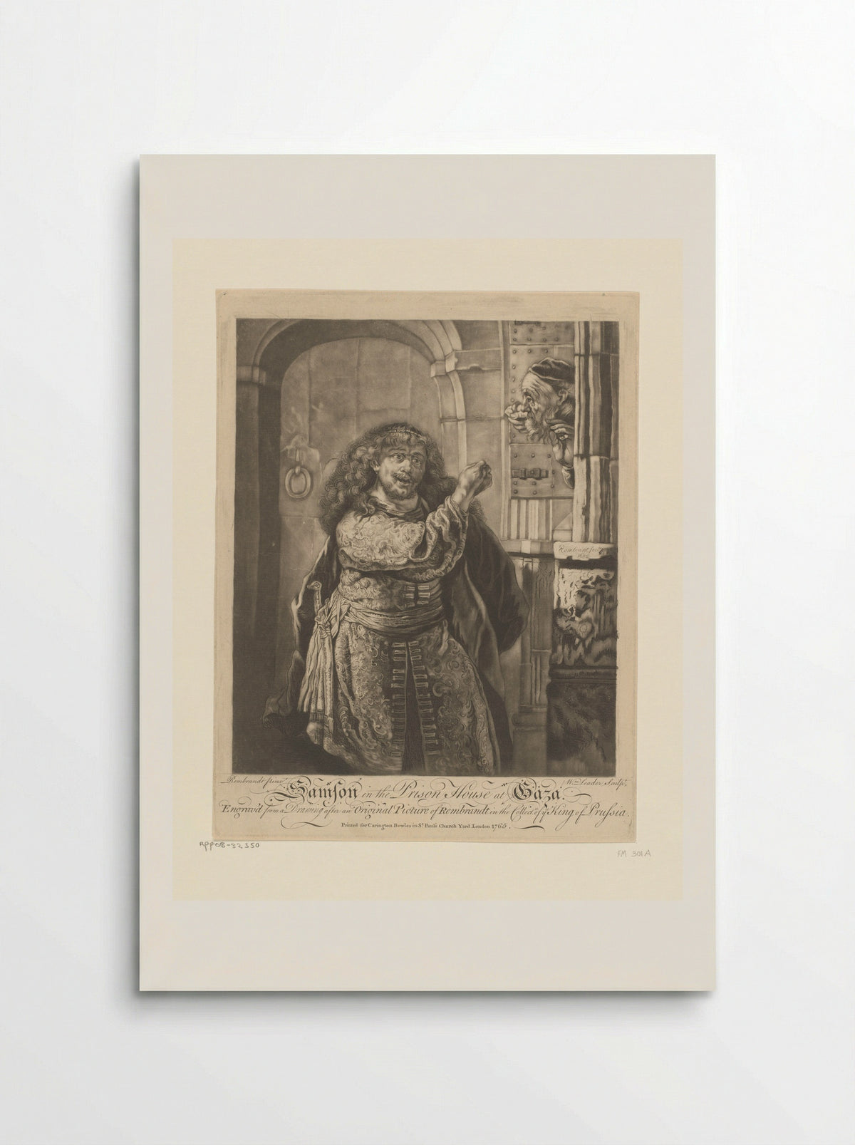 Samson Threatening His Father-in-Law - William Leader - Poster