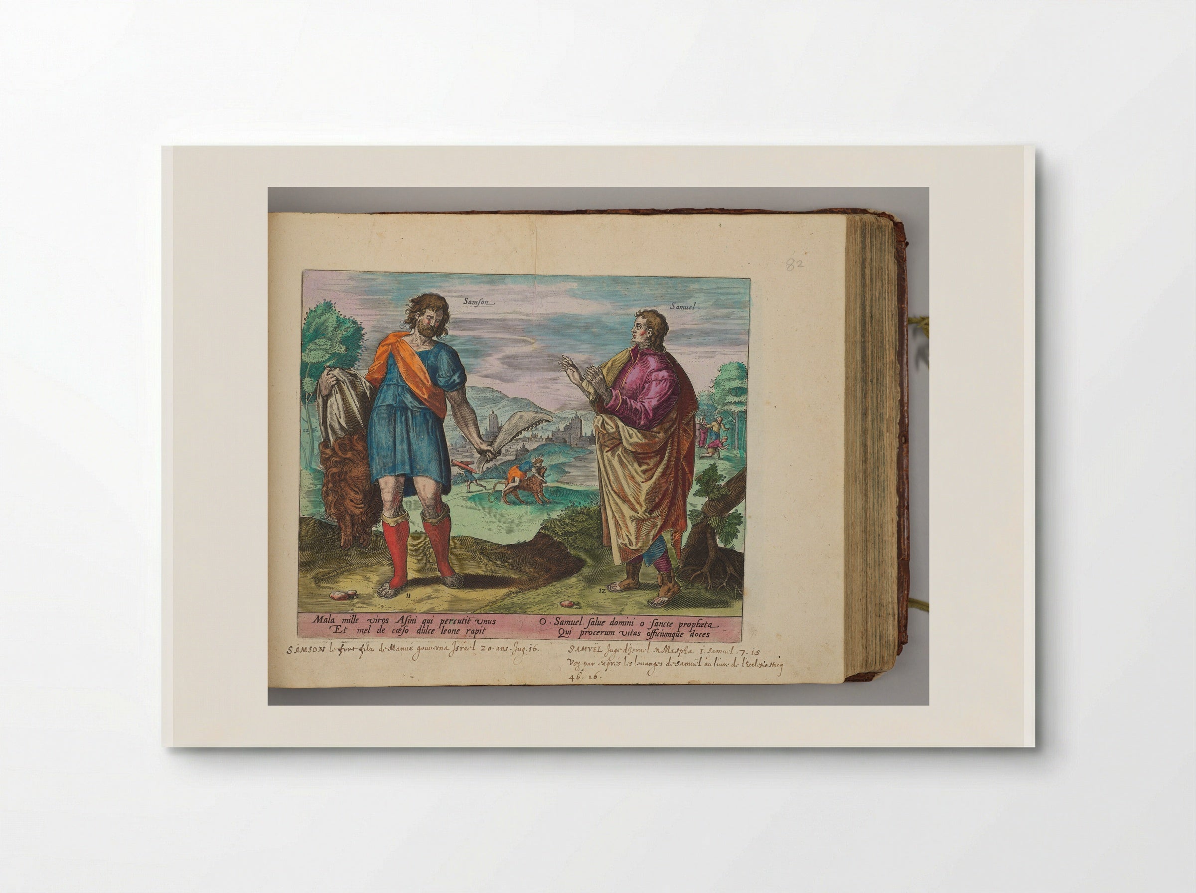 Samson and Samuel - Hans Collaert the Elder - Poster