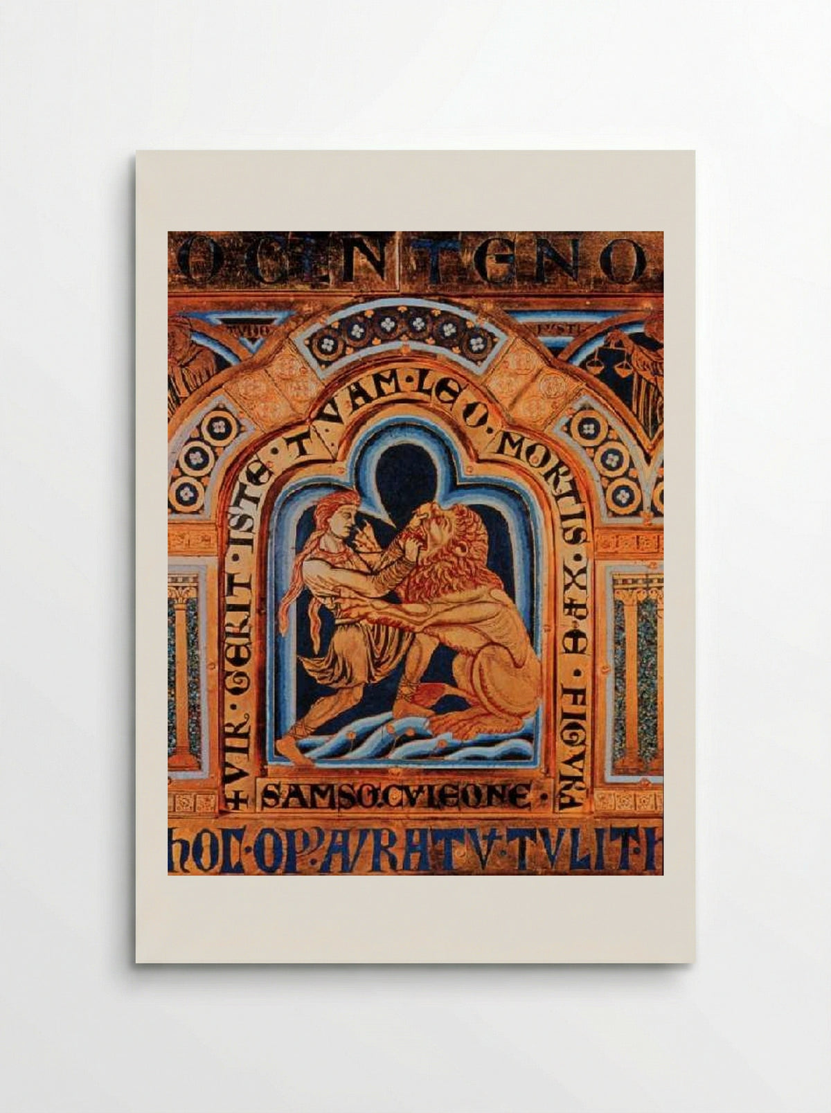 Samson and the Lion - Nicholas of Verdun - Poster