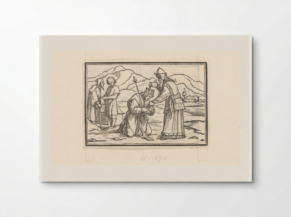 Samuel Anointing Saul as King - Veit Rudolf Specklin - Poster