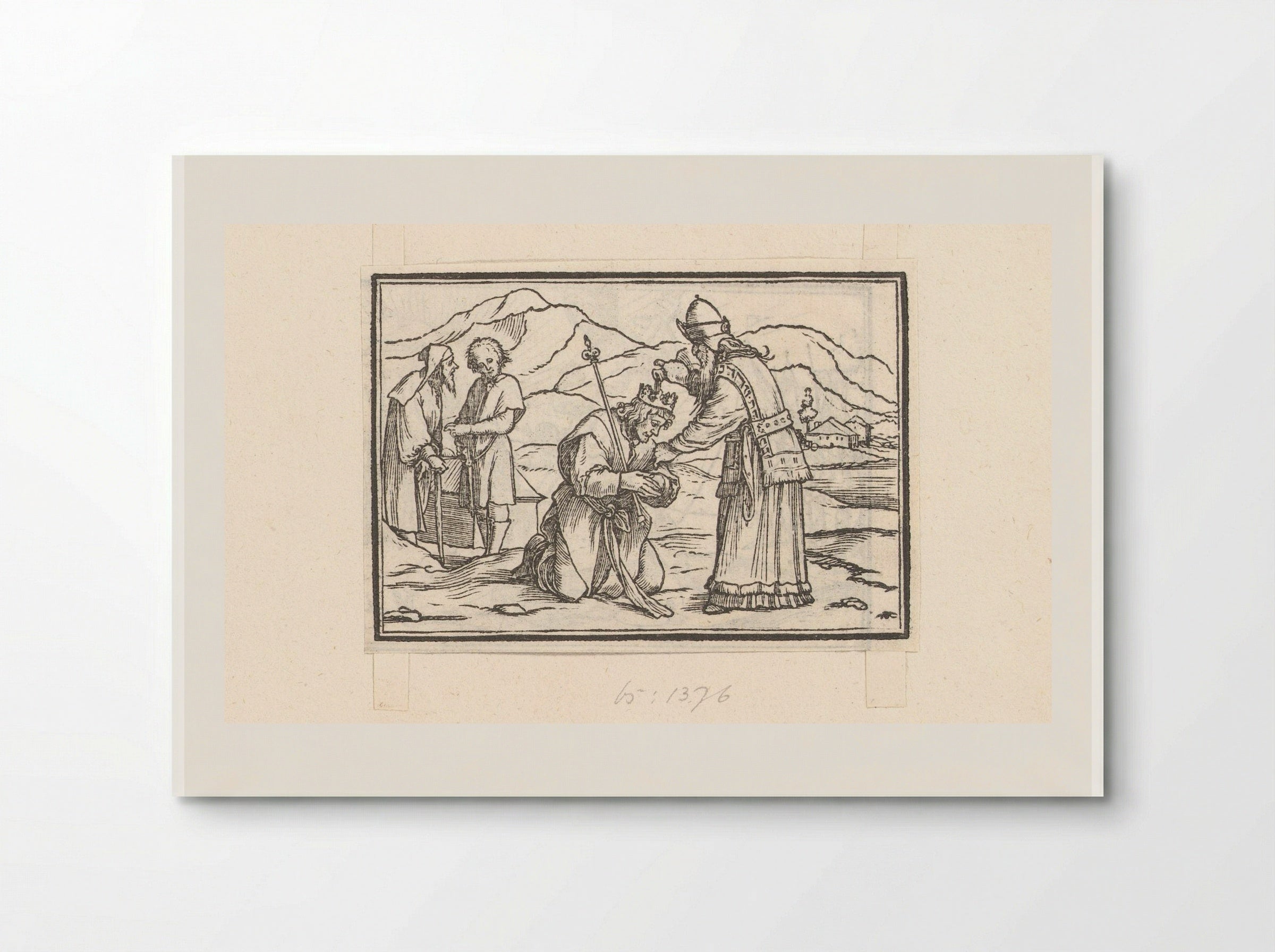 Samuel Anointing Saul as King - Veit Rudolf Specklin - Poster