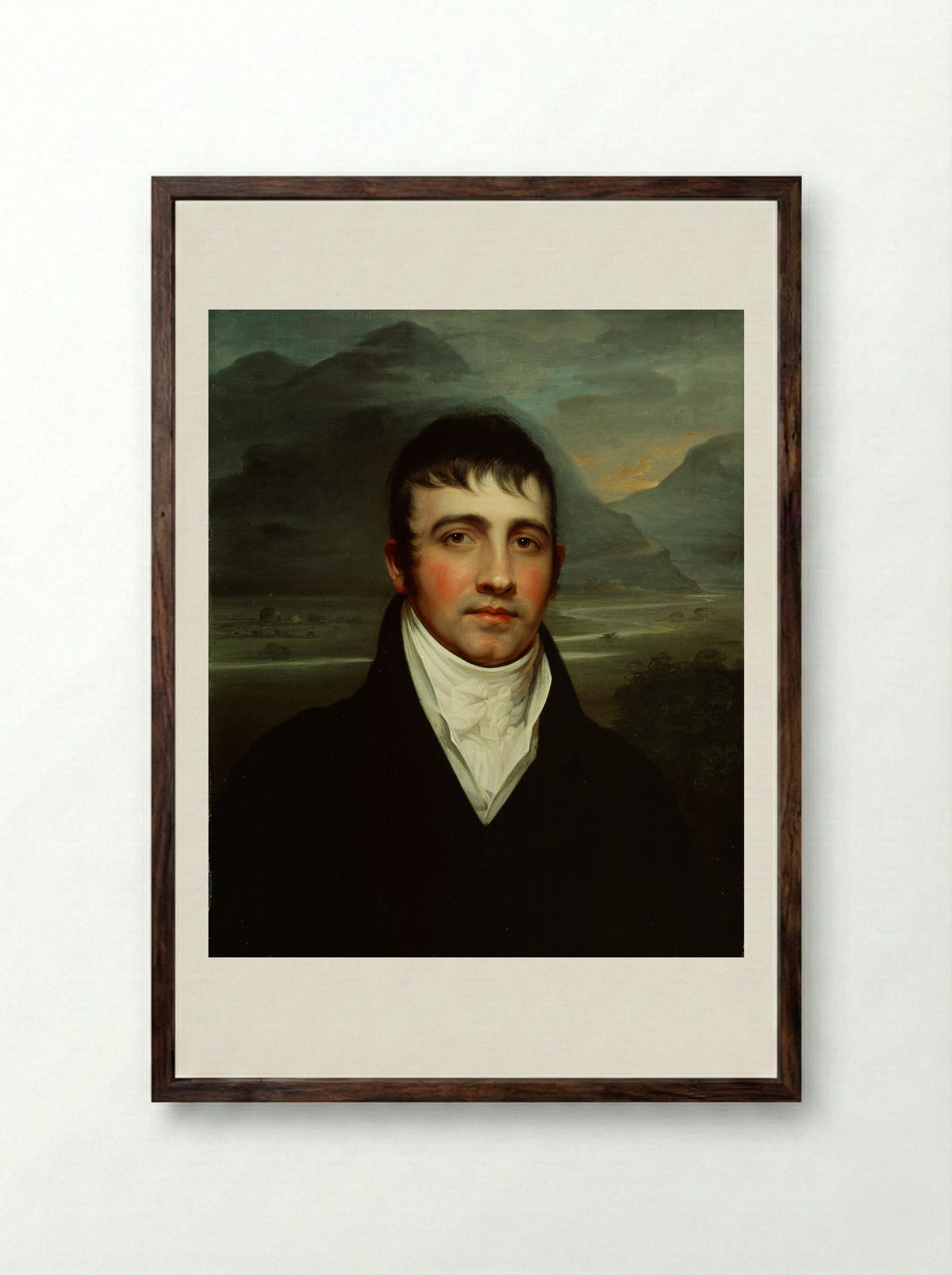 Samuel Fisher Bradford - Rembrandt Peale - Framed Print Dark Wood