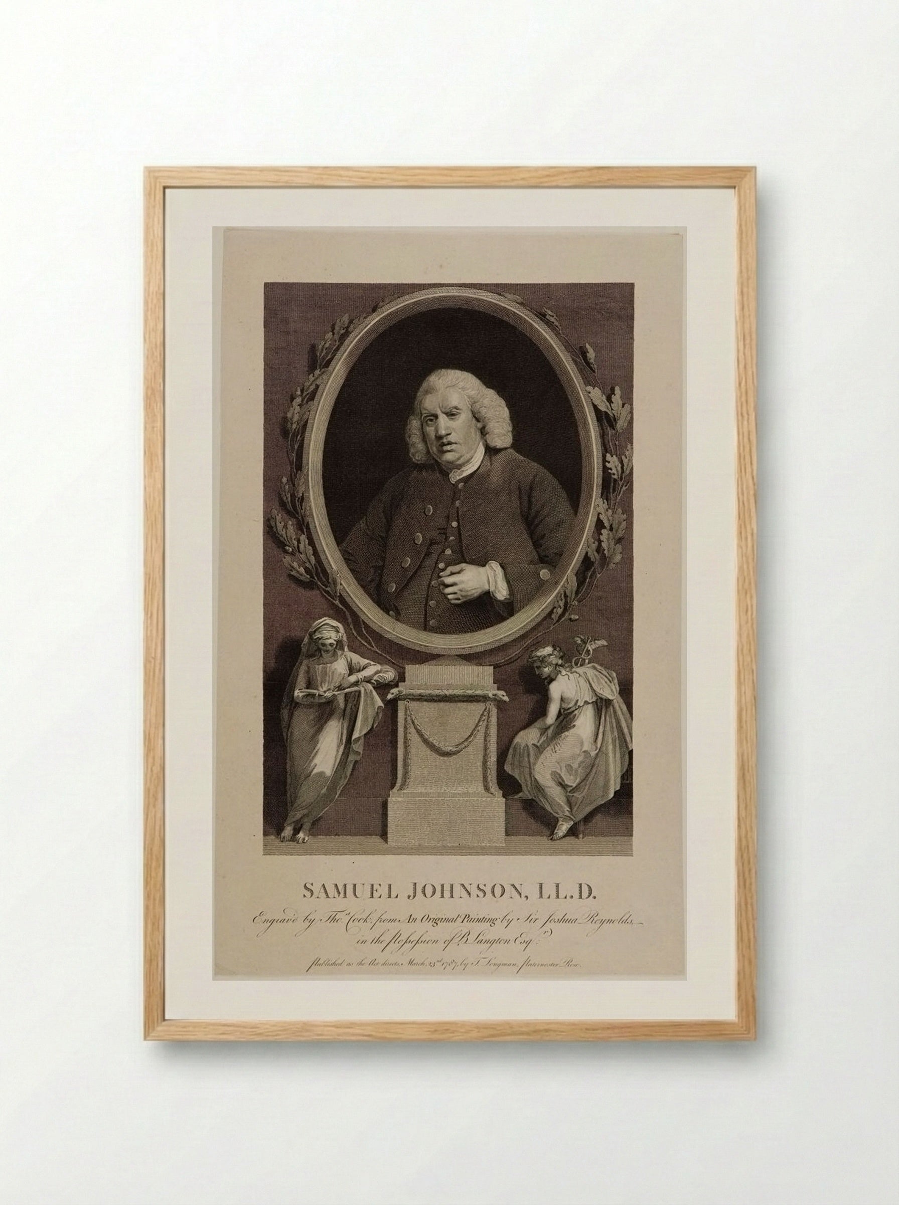 Samuel Johnson, LL.D. - Thomas Cook - Framed Print Wood