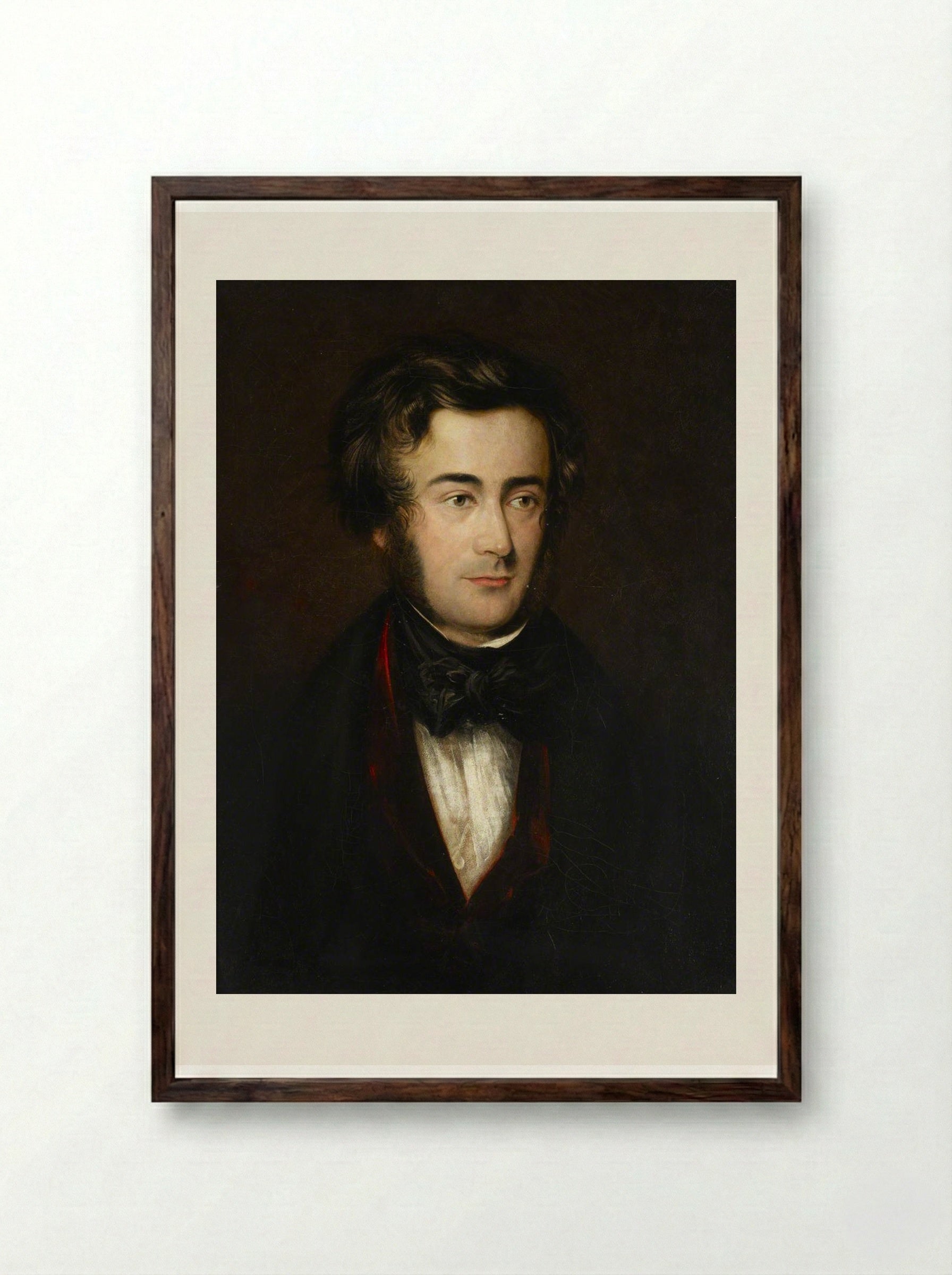Samuel Sebastian Wesley - John Jackson - Framed Print Dark Wood