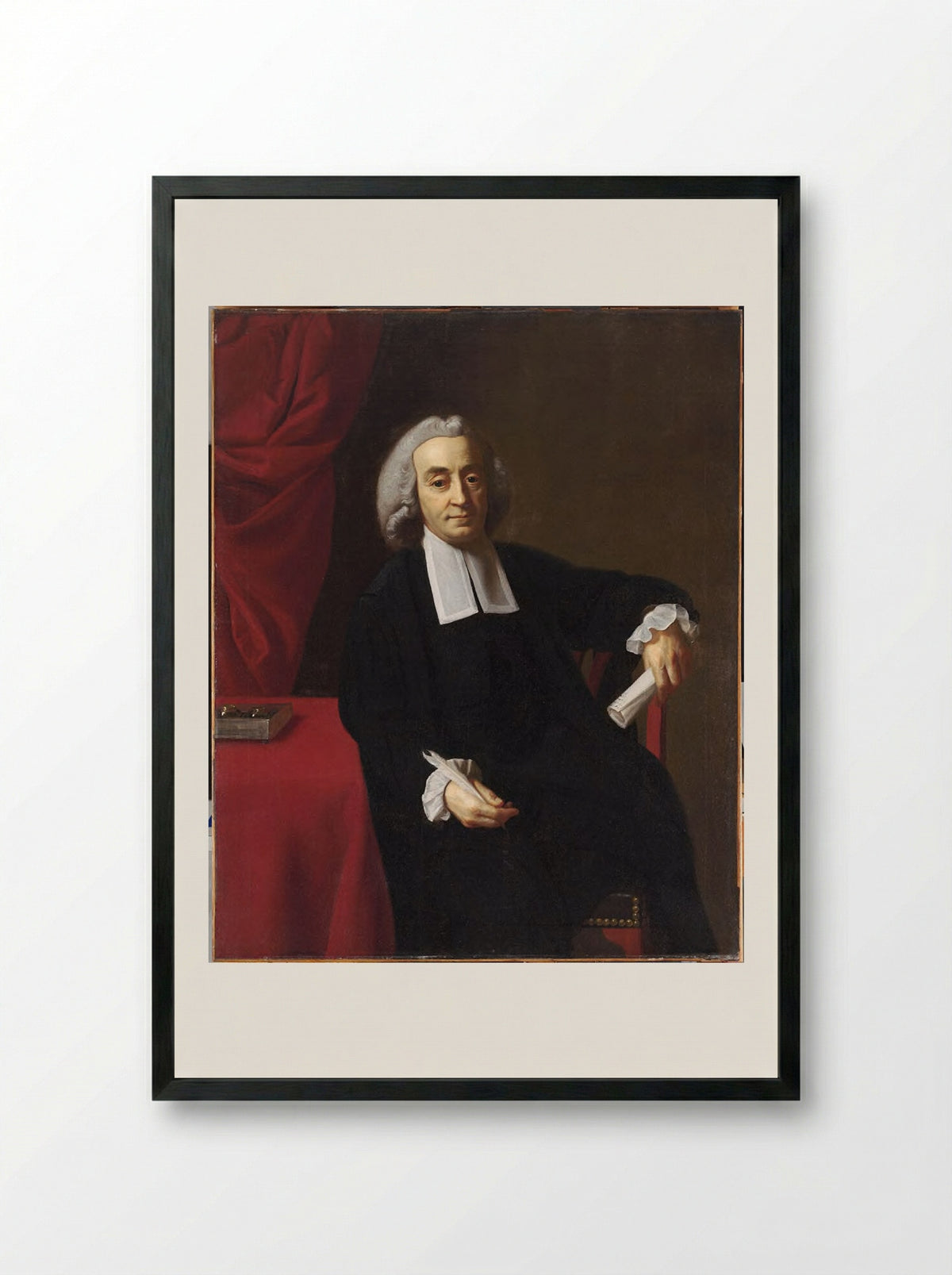 Samuel Winthrop - John Singleton Copley - Framed Print Black
