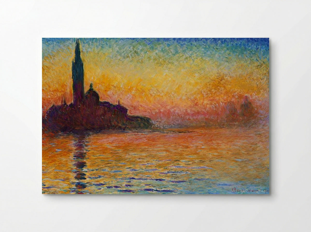 San Giorgio Maggiore at Dusk - Claude Monet - Poster