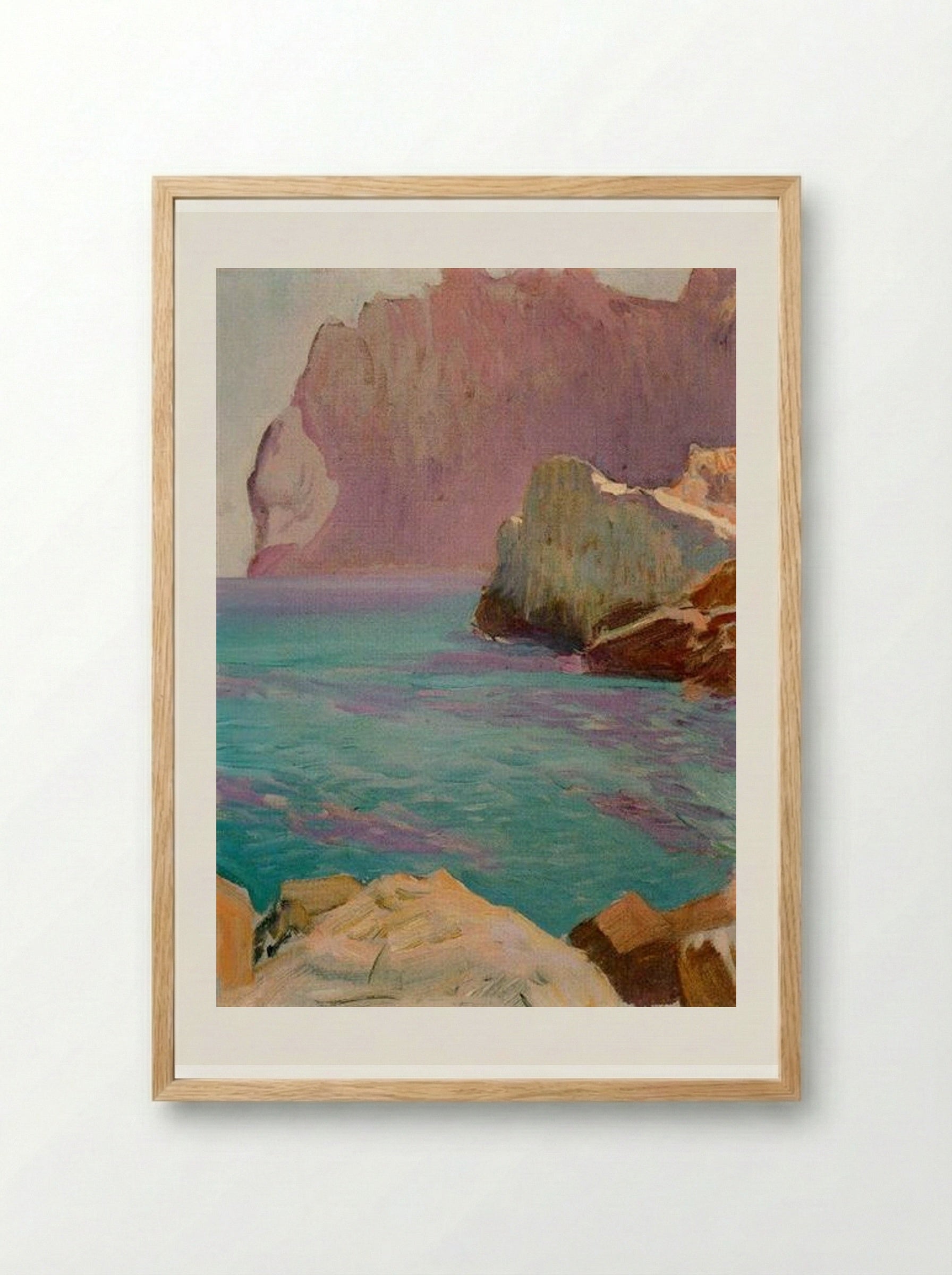 San Vicente Cape - Joaquín Sorolla - Framed Print Wood