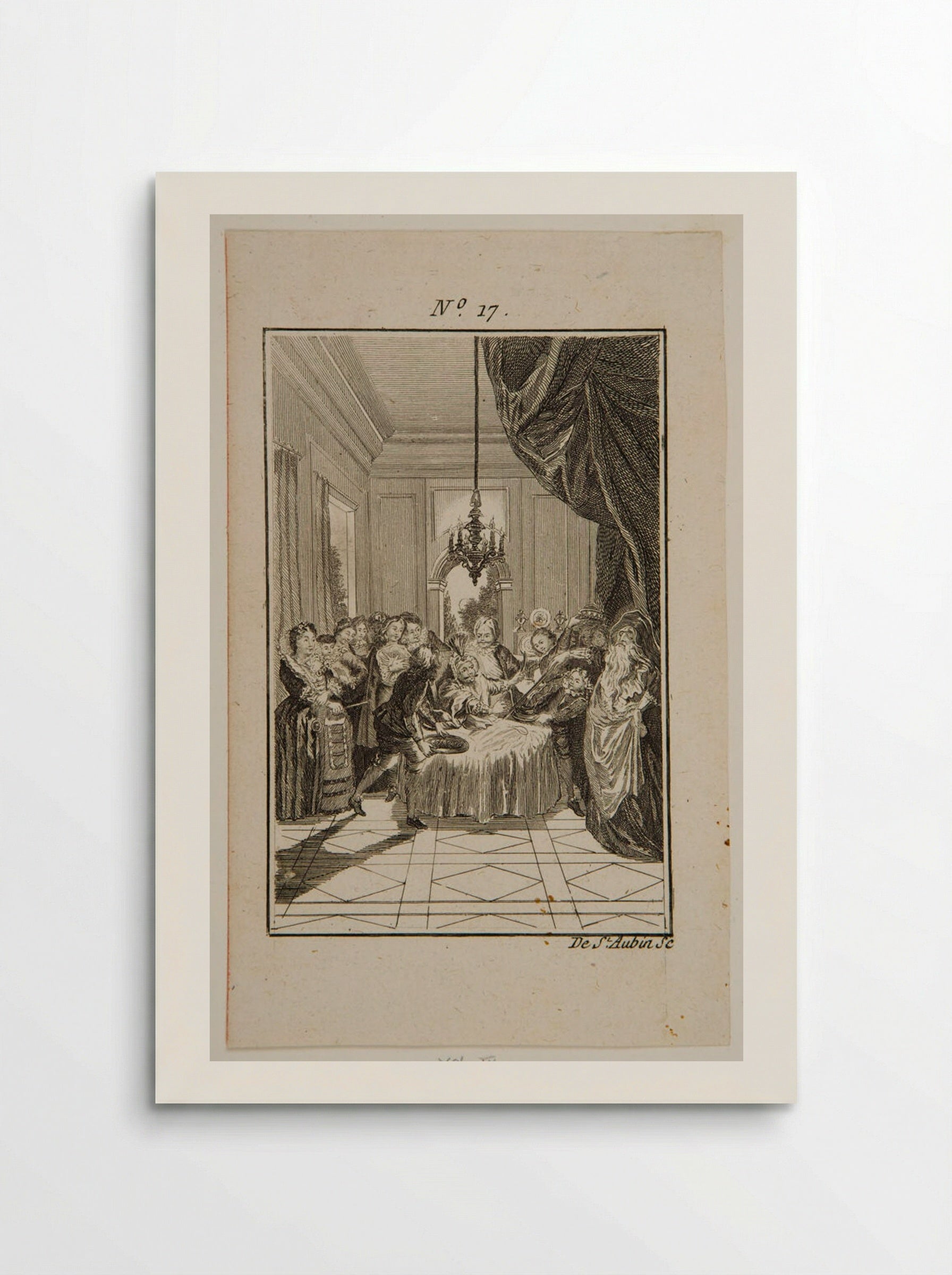 Sancho's Dinner at the Island of Barataria - Augustin de Saint-Aubin - Poster