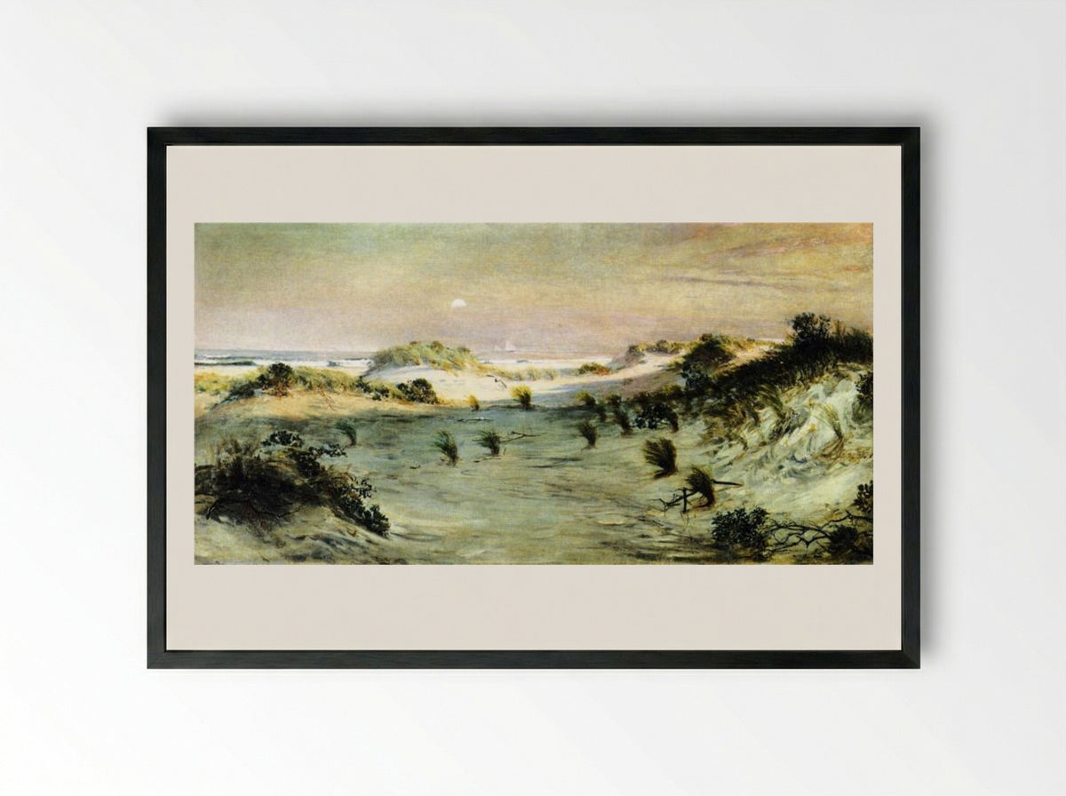 Sand Dunes at Sunset, Atlantic City - Henry Ossawa Tanner - Framed Print Black