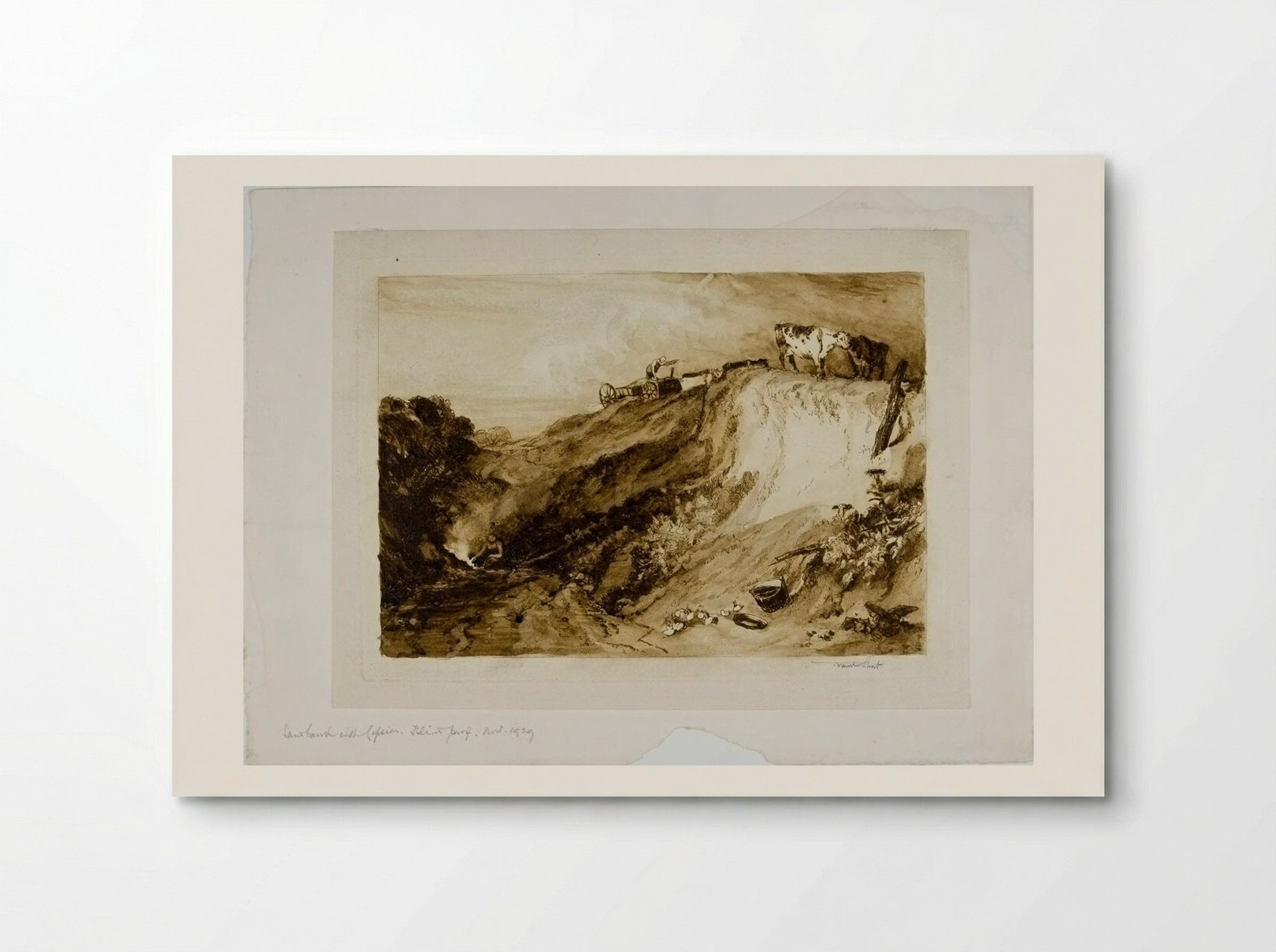 Sandbank with Gipsies - Frank Short - Poster