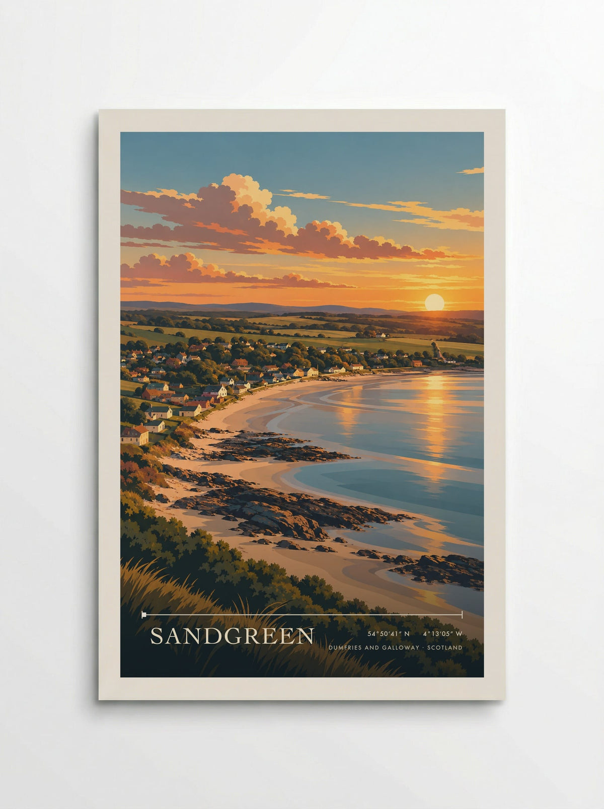 Sandgreen, Dumfries and Galloway | Travel Poster - Poster