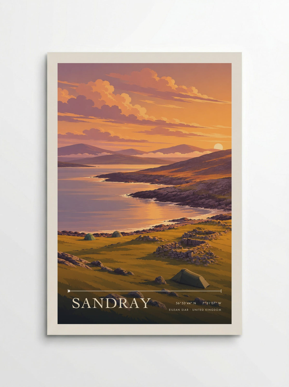 Sandray, Eilean Siar | Travel Poster - Poster