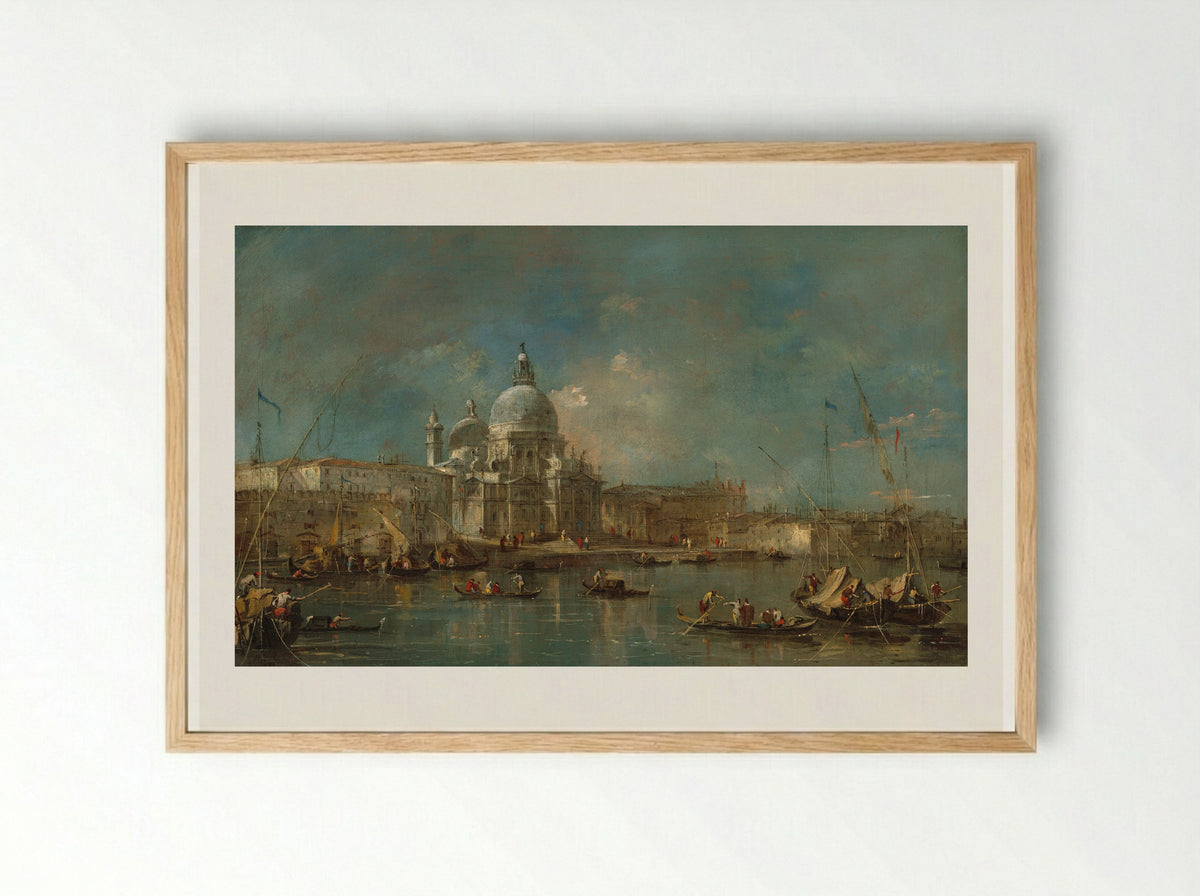Santa Maria della Salute - Francesco Guardi - Framed Print Wood