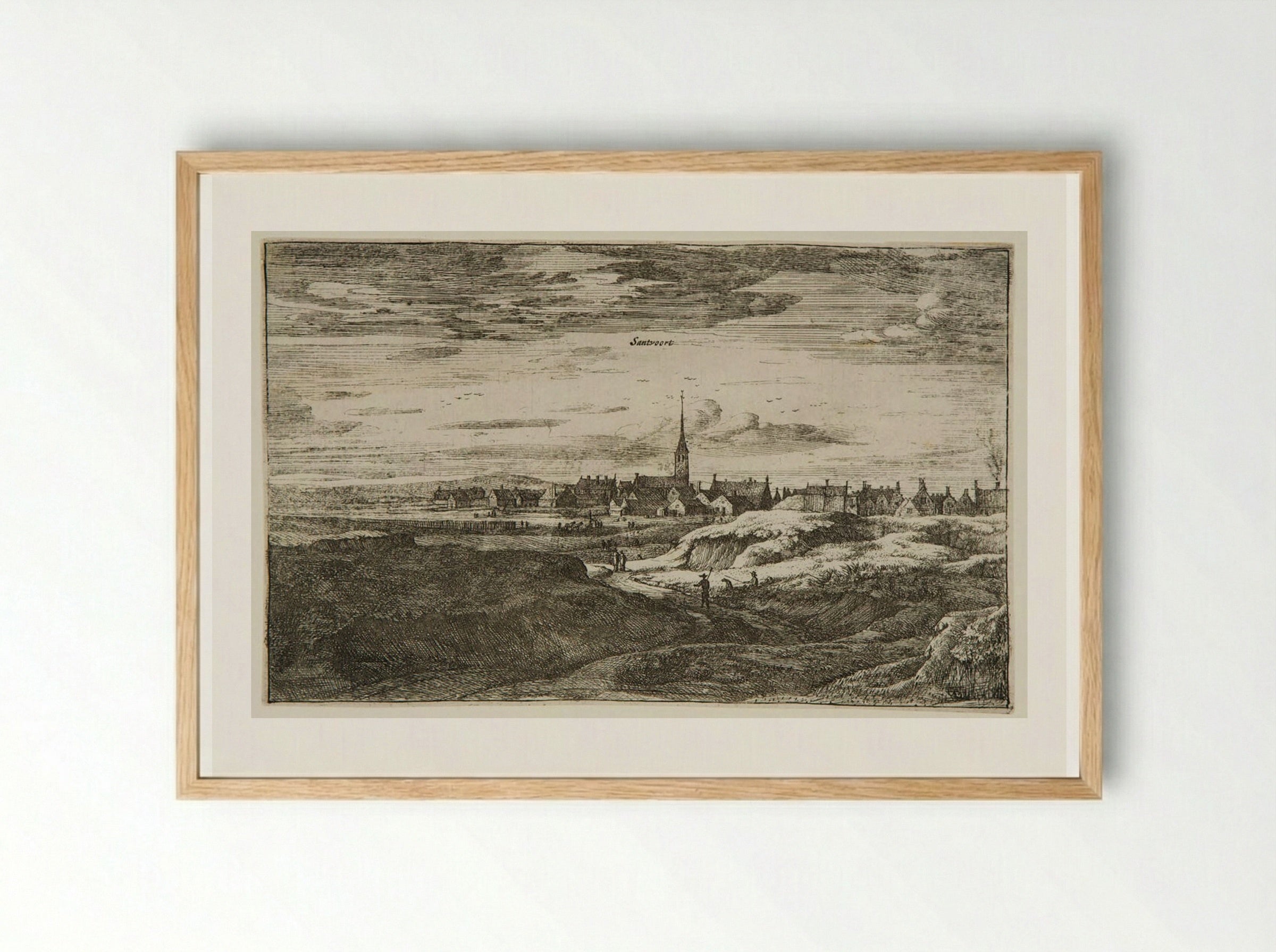Santvoort - Roelant Roghman - Framed Print Wood