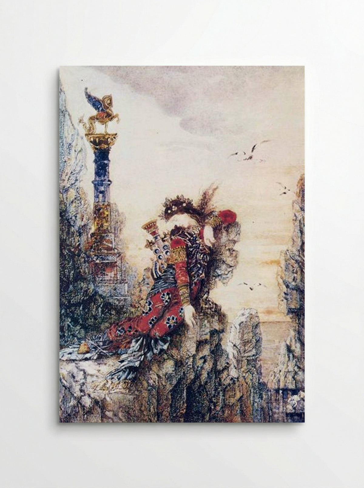 Sappho on the Rocks - Gustave Moreau - Poster