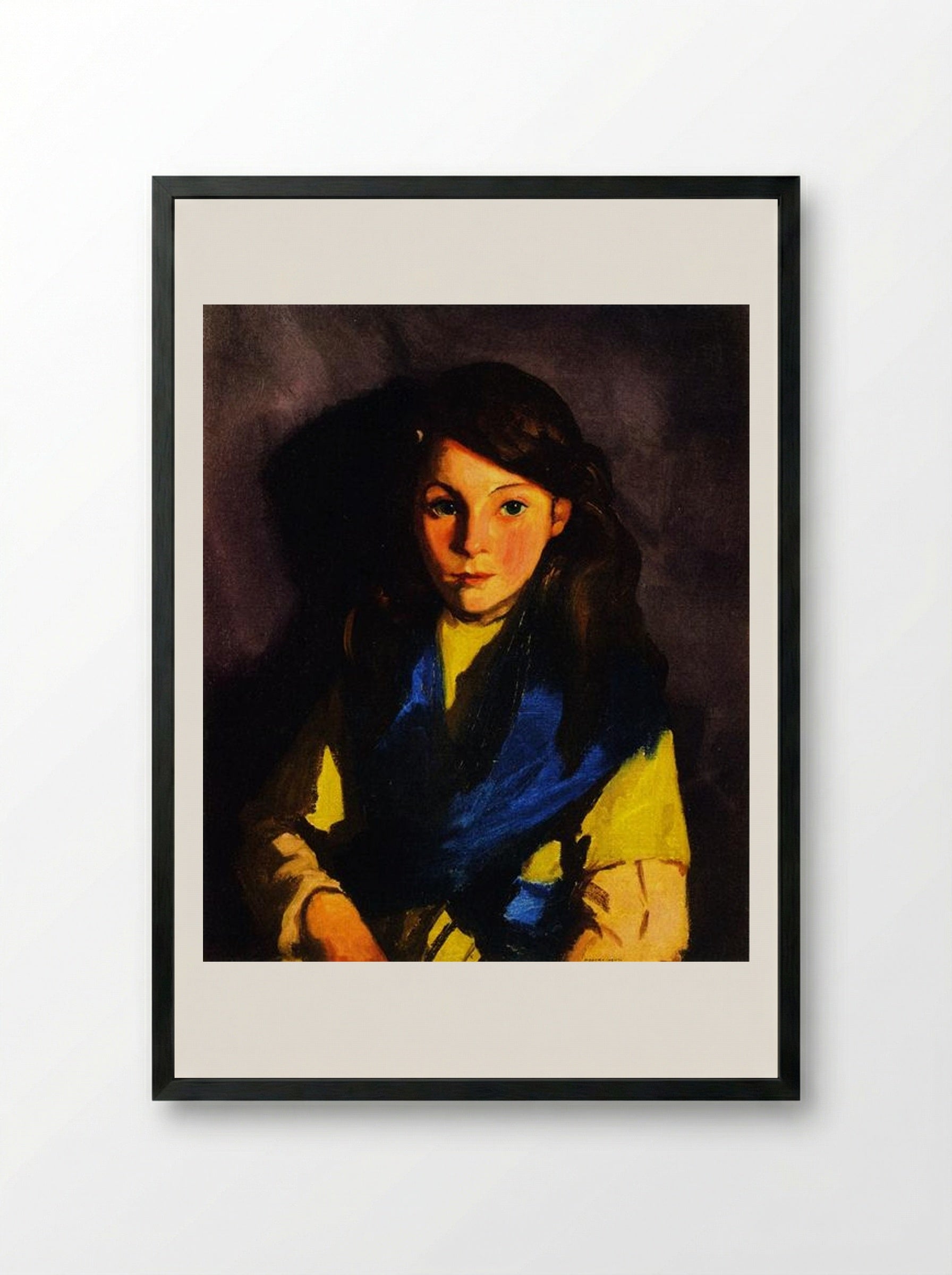 Sarah B. - Robert Henri - Framed Print Black