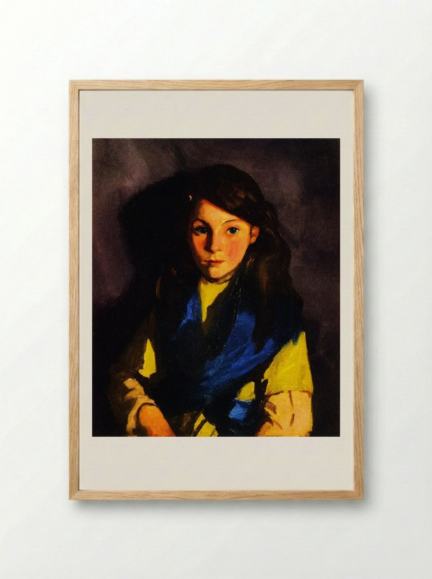 Sarah B. - Robert Henri - Framed Print Wood