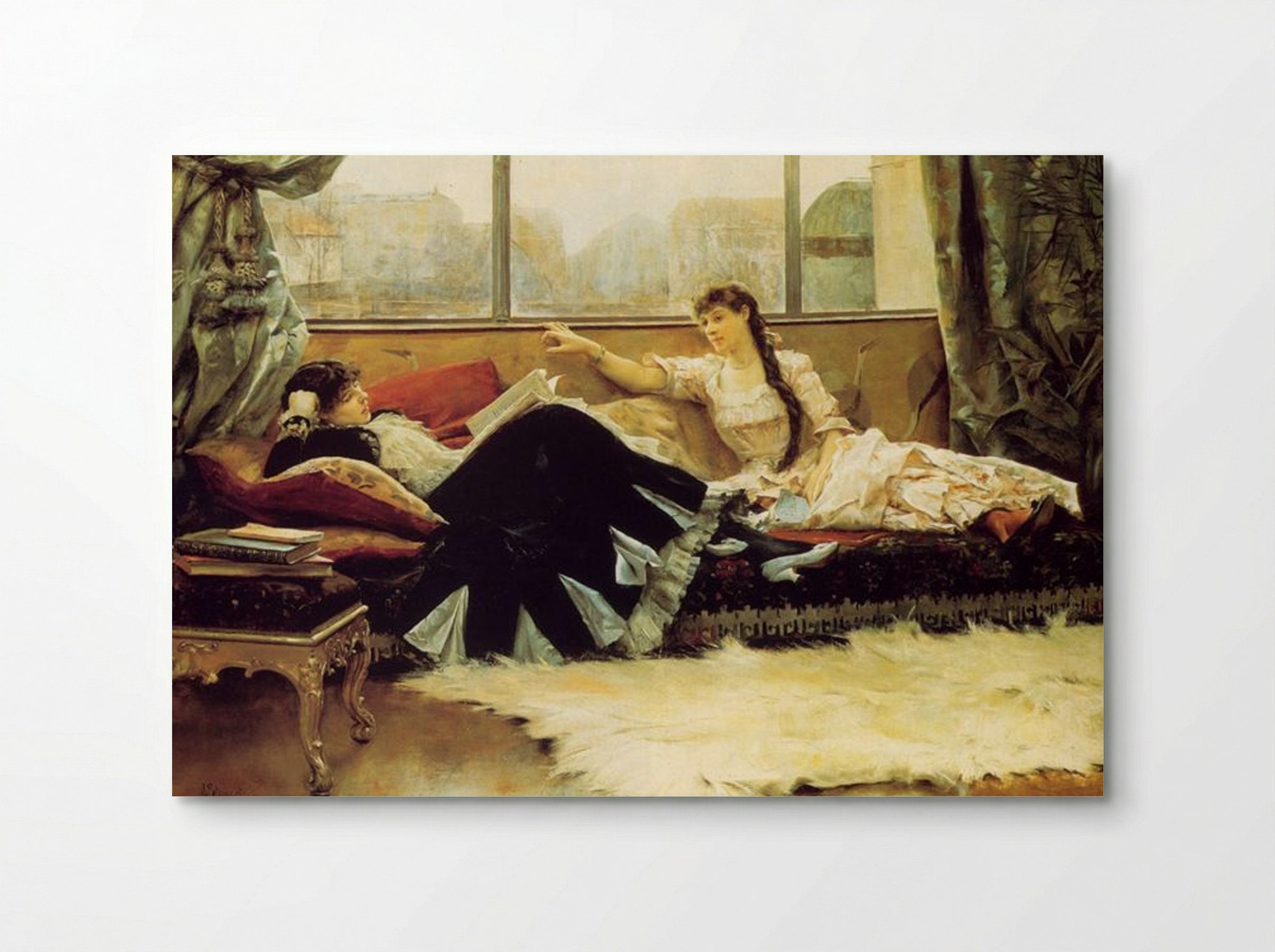 Sarah Bernhardt and Christine Nilsson - Julius LeBlanc Stewart - Poster
