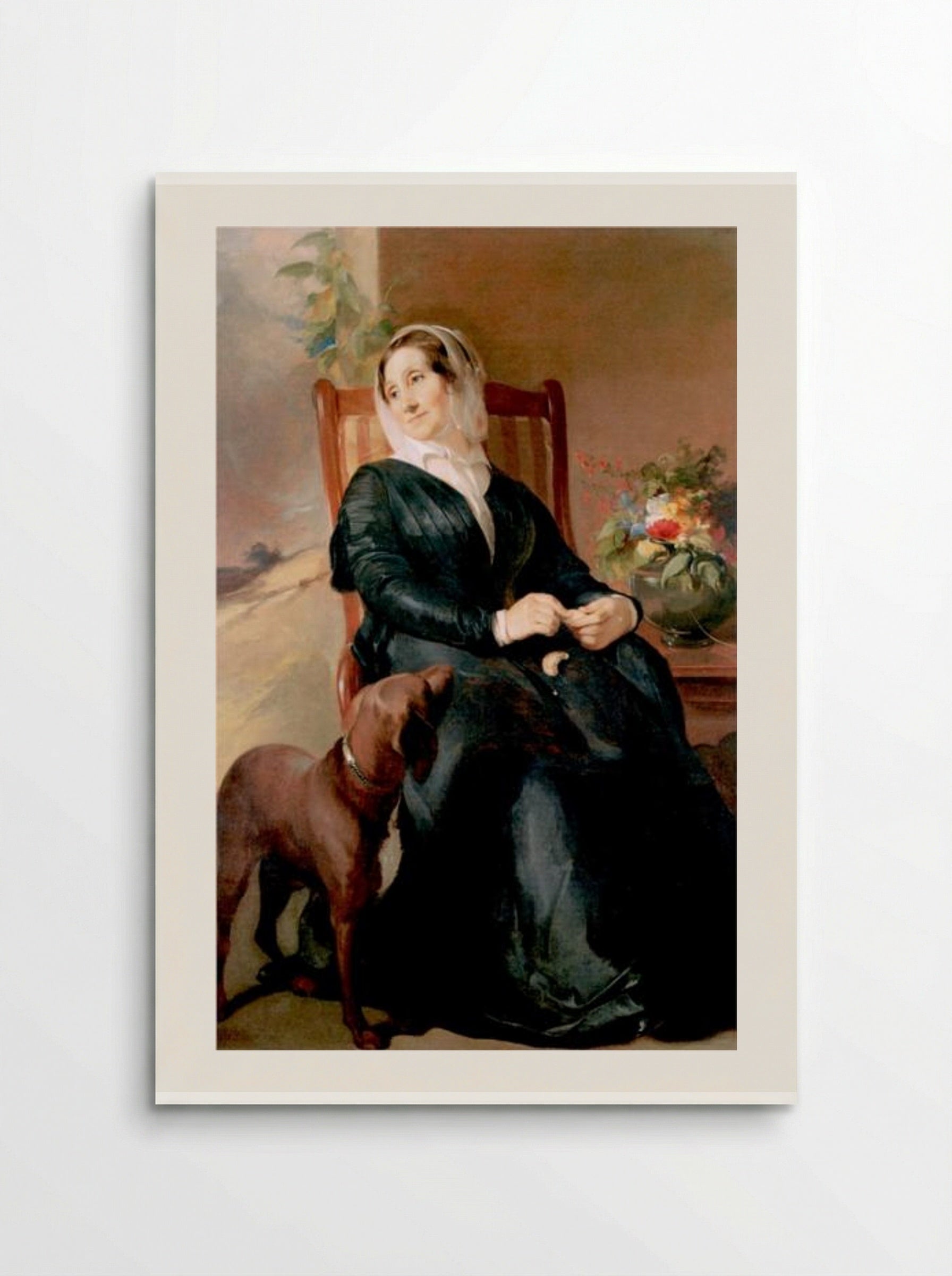 Sarah Sully and Her Dog, Ponto - Thomas Sully - Poster