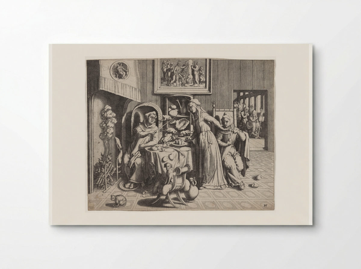 Satire on Clerical Abuse - Hans Collaert the Elder - Poster