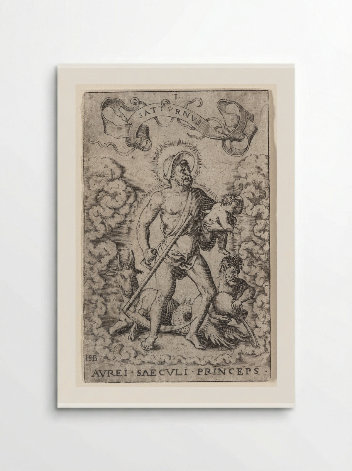 Saturn (Aurei Saeculi Princeps) - Theodor de Bry - Poster
