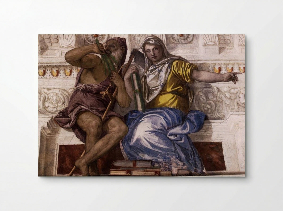 Saturn and Historia - Paolo Veronese - Poster