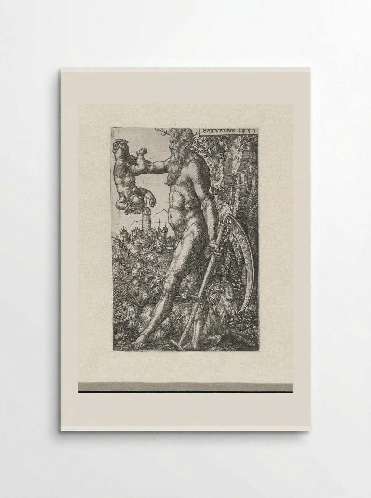 Saturnus - Heinrich Aldegrever - Poster