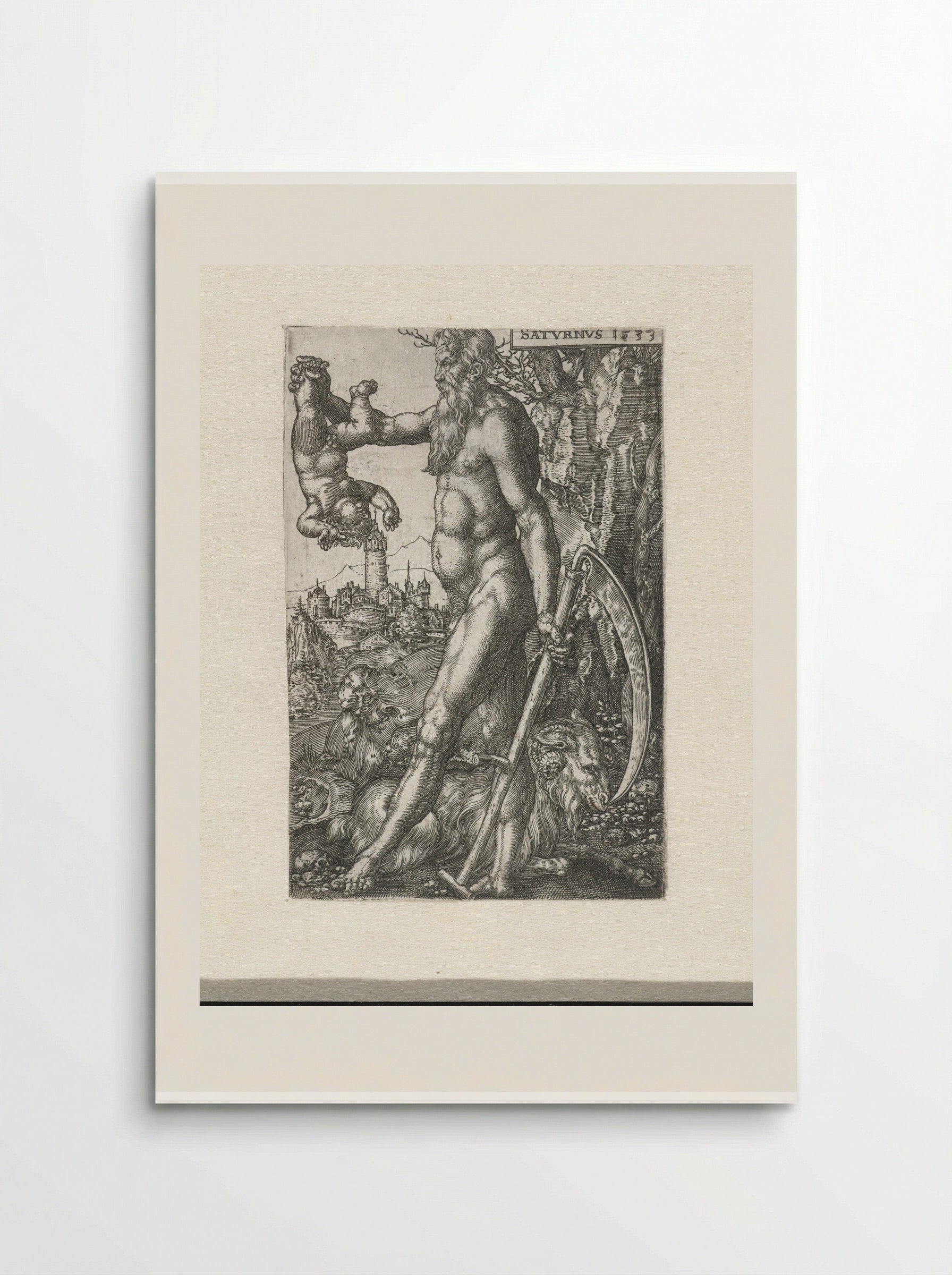 Saturnus - Heinrich Aldegrever - Poster