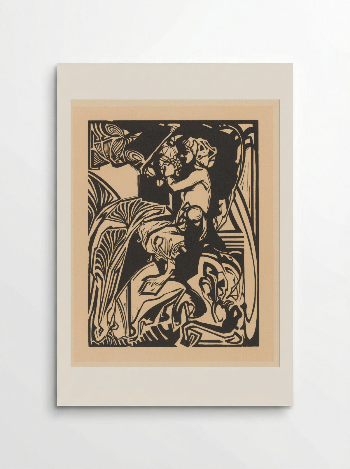 Satyr with a Bunch of Grapes - Johannes Josephus Aarts - Poster