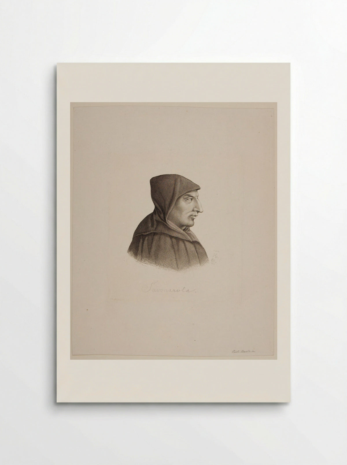 Savonarola - Johann Carl Barth - Poster