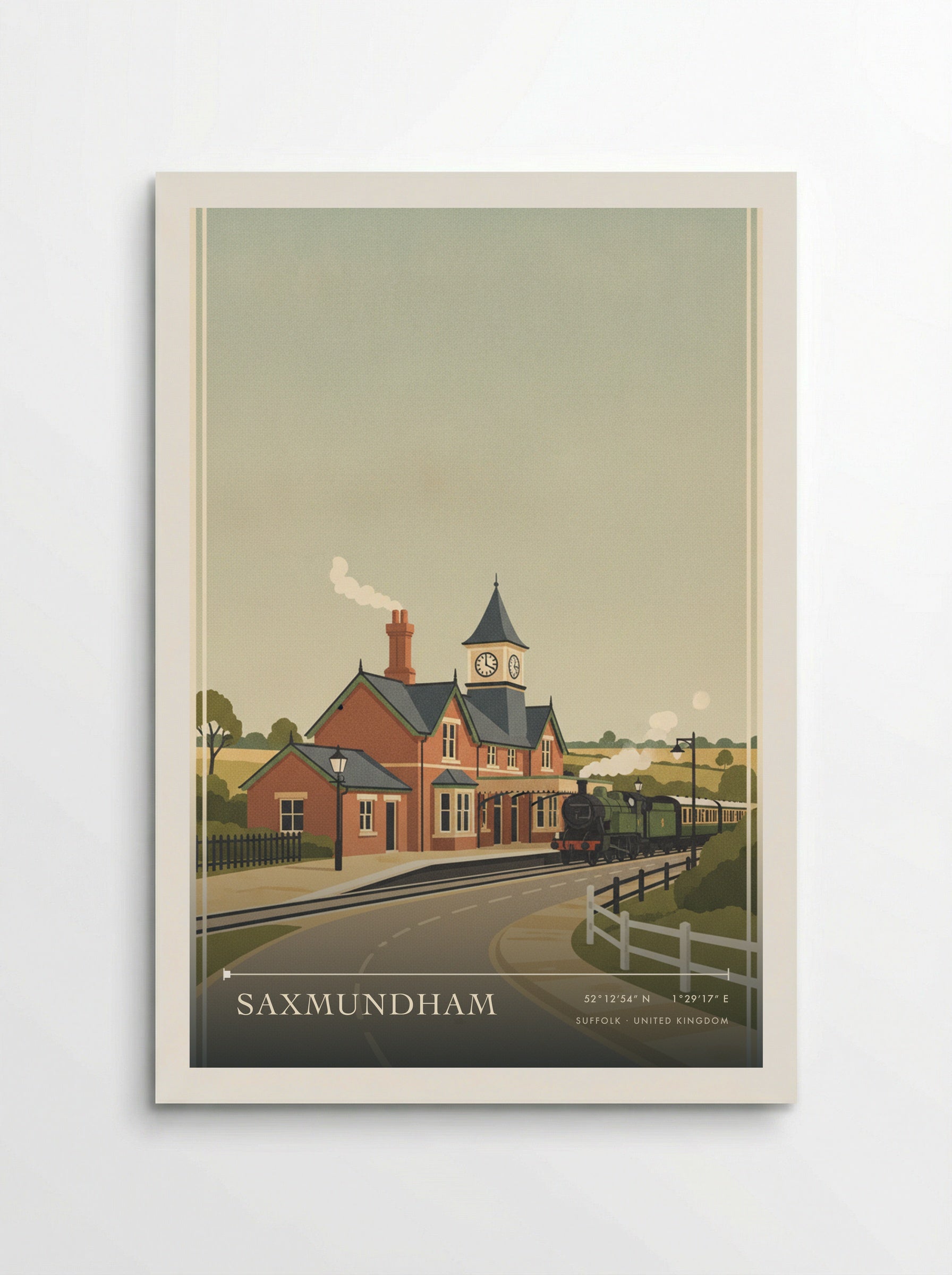 Saxmundham Suffolk United Kingdom Travel Poster - Poster